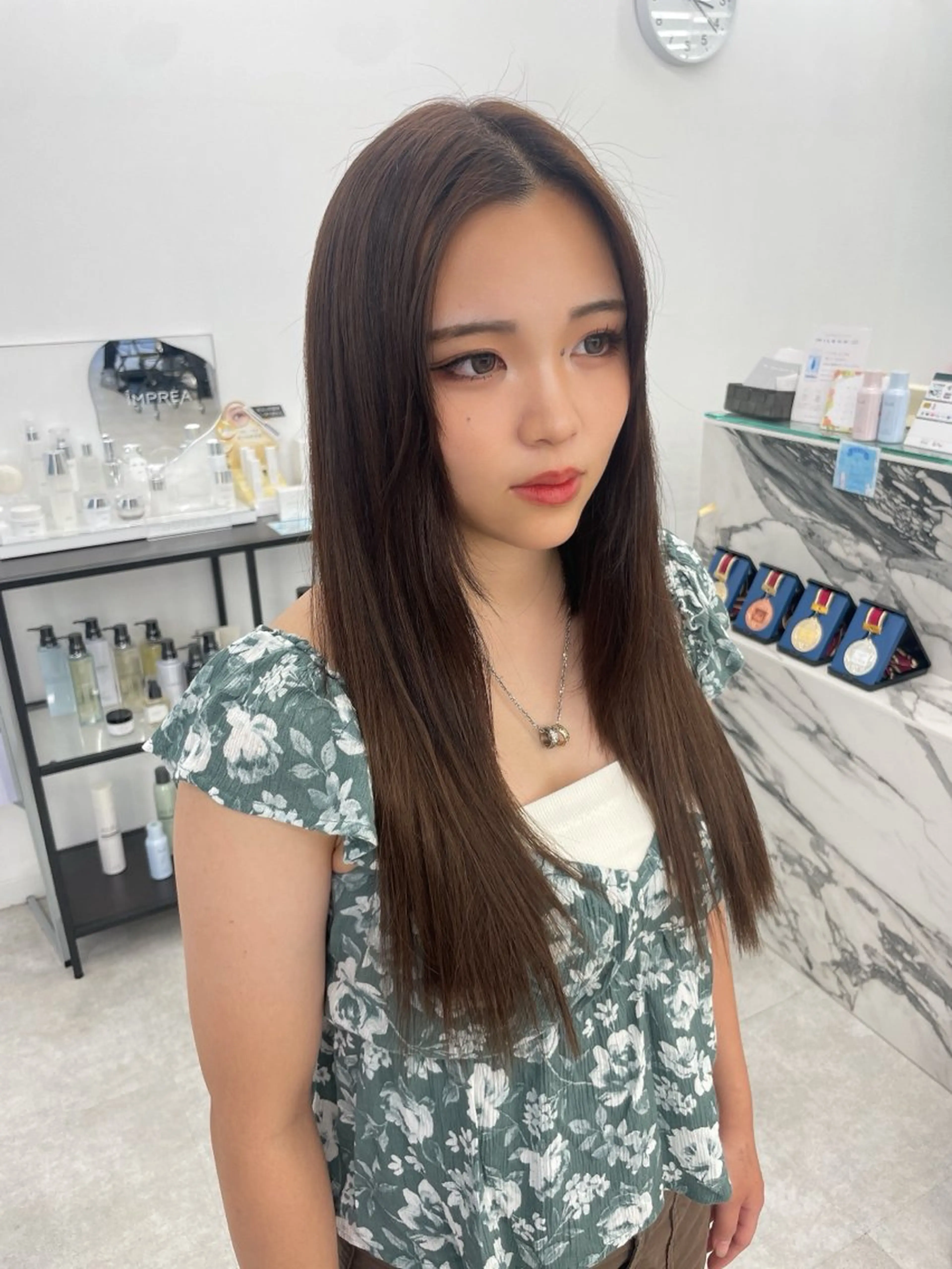 ロング ヘアアレンジ カット エクステ 【Brown】おじま のぞみのヘアスタイル