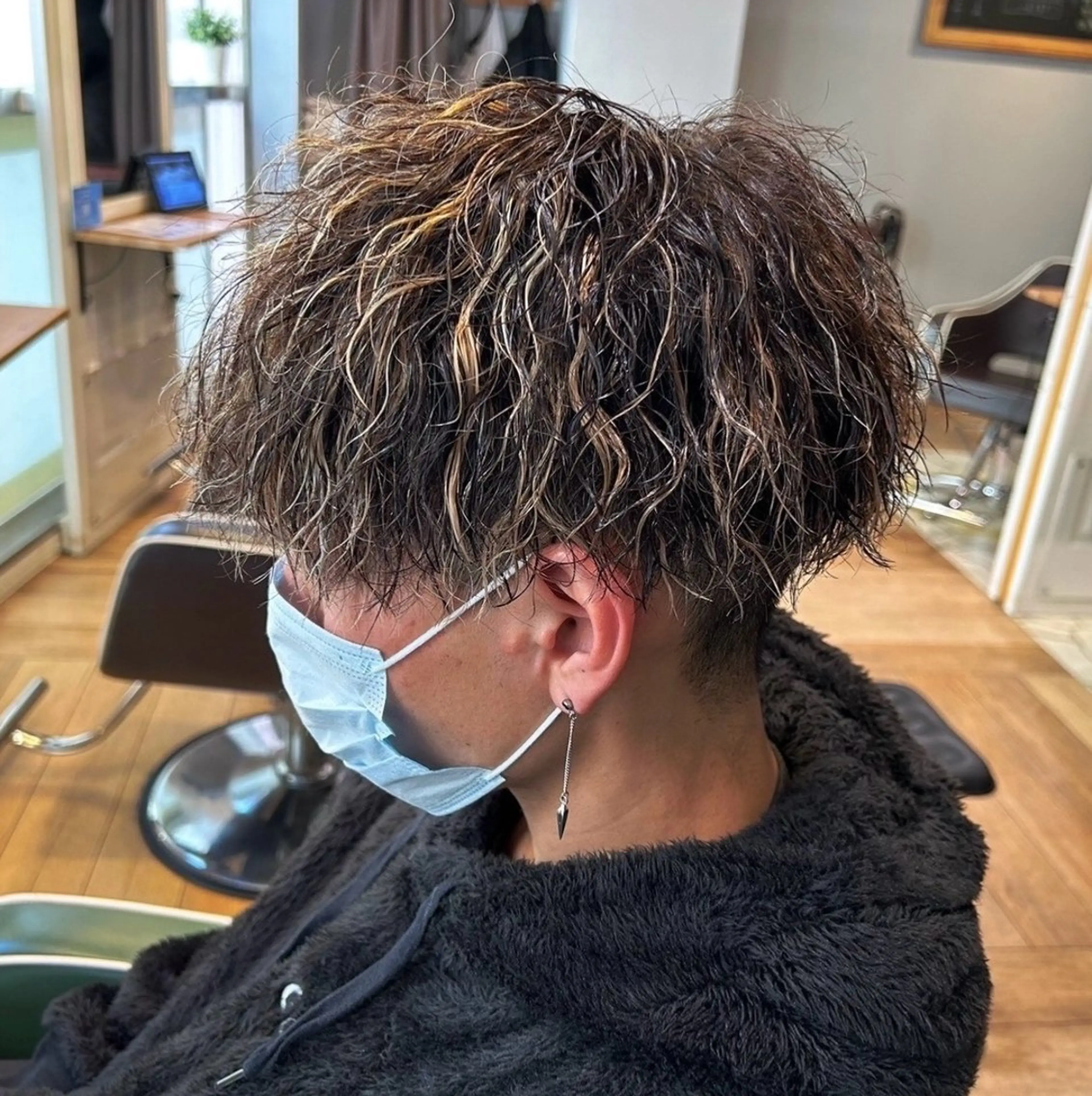 カラー パーマ メンズ カット ヘアカラー パーマ トリートメント 🔹メンズパーマ× ブリーチ/NORIのヘアスタイル