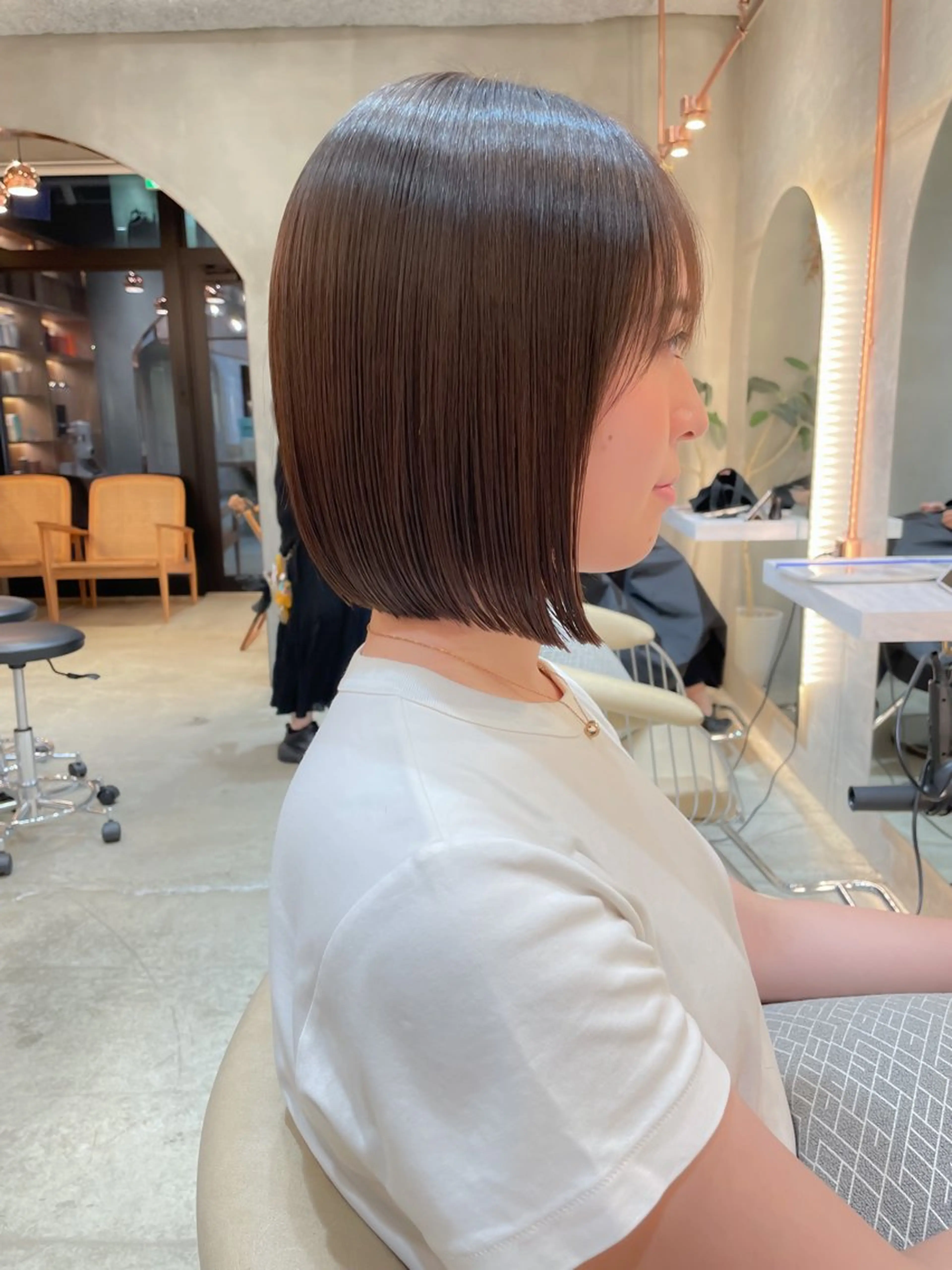 ショート カット ヘアカラー 縮毛矯正 トリートメント 🌹ボブ/髪質改善 韓国レイヤー🌹澤口のヘアスタイル