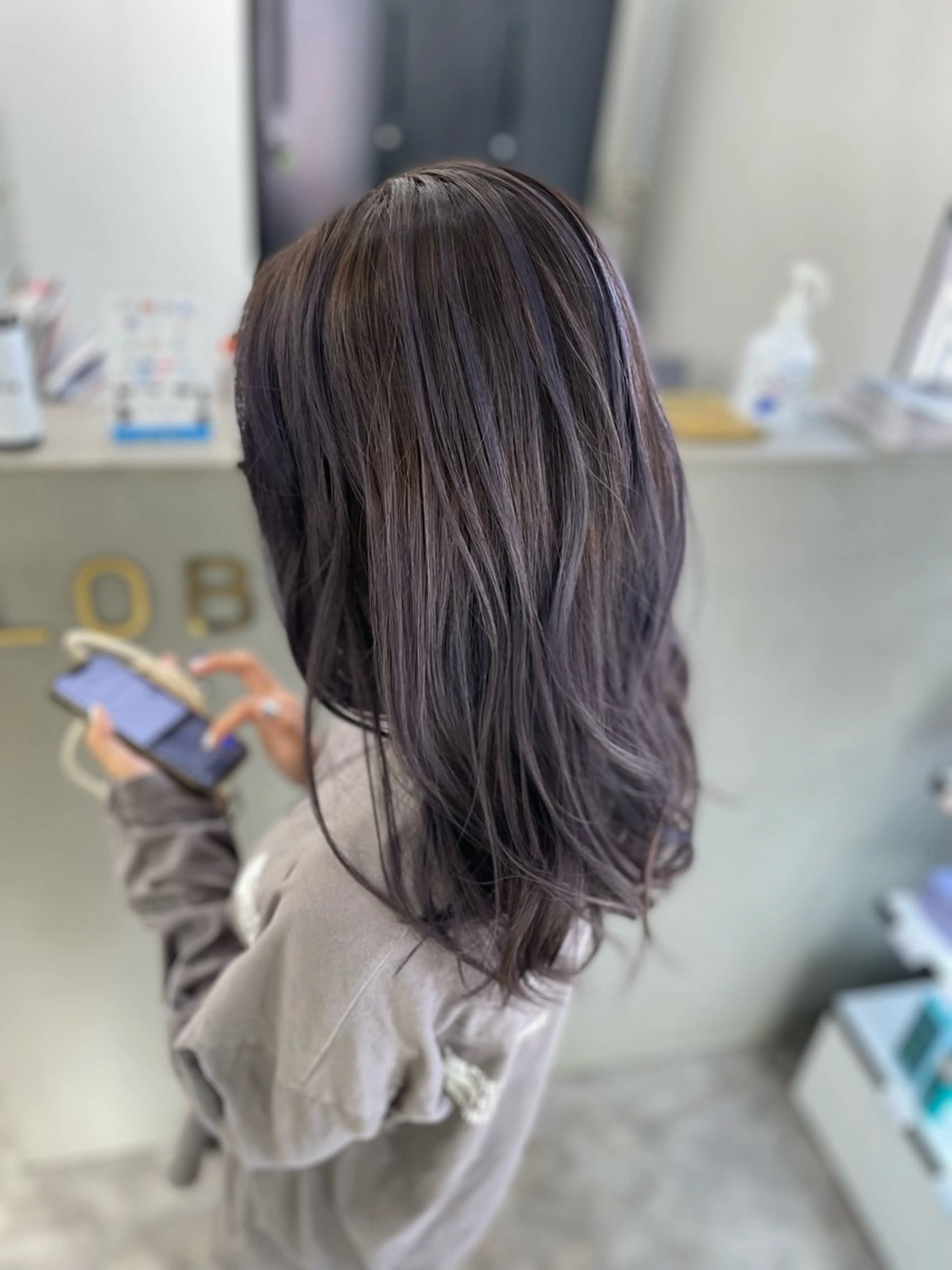 セミロング カラー ブリーチ パープルカラー LOBY浦添店所属・LOBY浦添店 NABEのその他イメージ