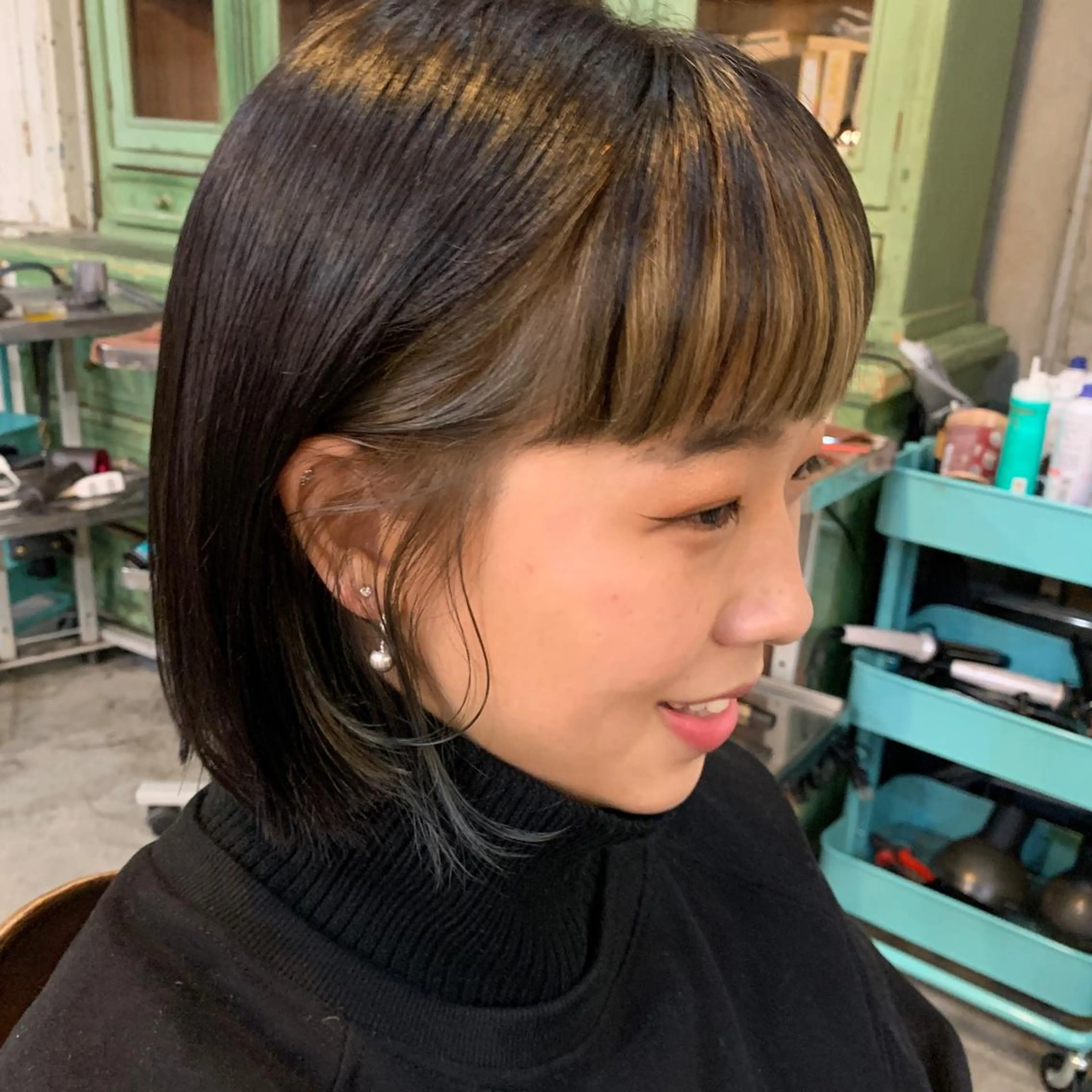 ショート カラー パーマ メンズ カット ヘアカラー トリートメント 南堀江🌿パーマ Tetsu【テツ】のヘアスタイル
