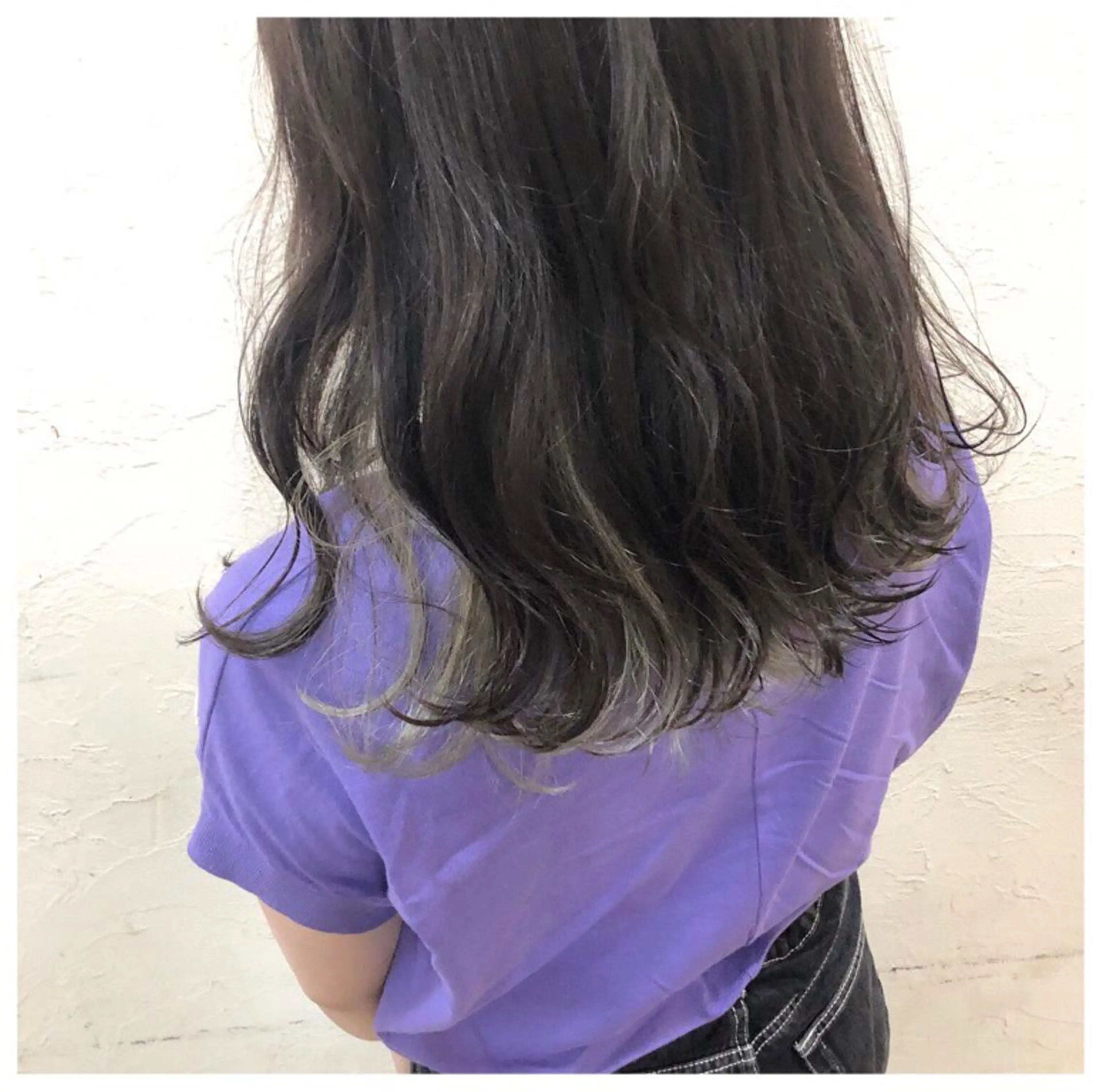 セミロング カラー カット ヘアカラー トリートメント ENIF ヤマグチアツコのヘアスタイル