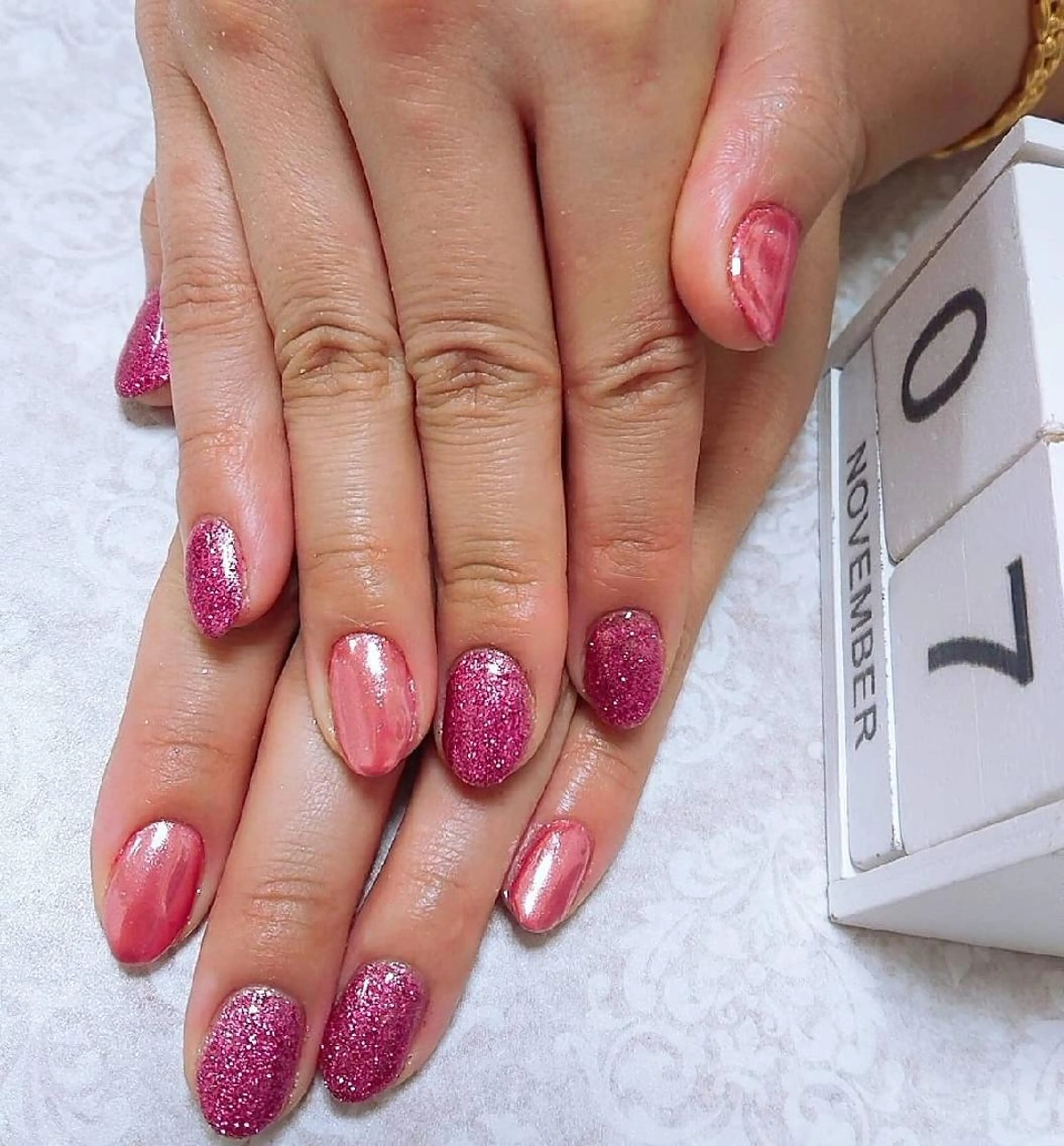 ネイル ラメ(グリッター) ミラーネイル JEWEL nailのネイルデザイン