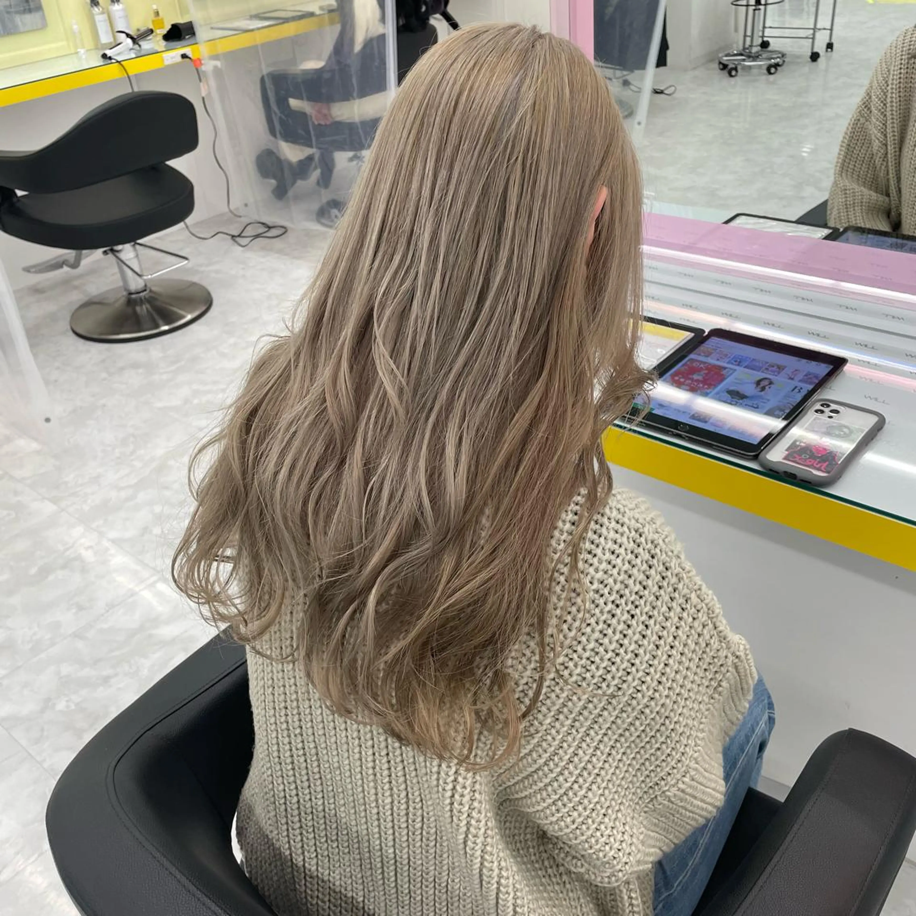 セミロング カラー パーマ ヘアアレンジ メンズ ヘアカラー トリートメント ヘッドスパ ヘアセット 💜寒色特化 門脇誠弥💜のヘアスタイル