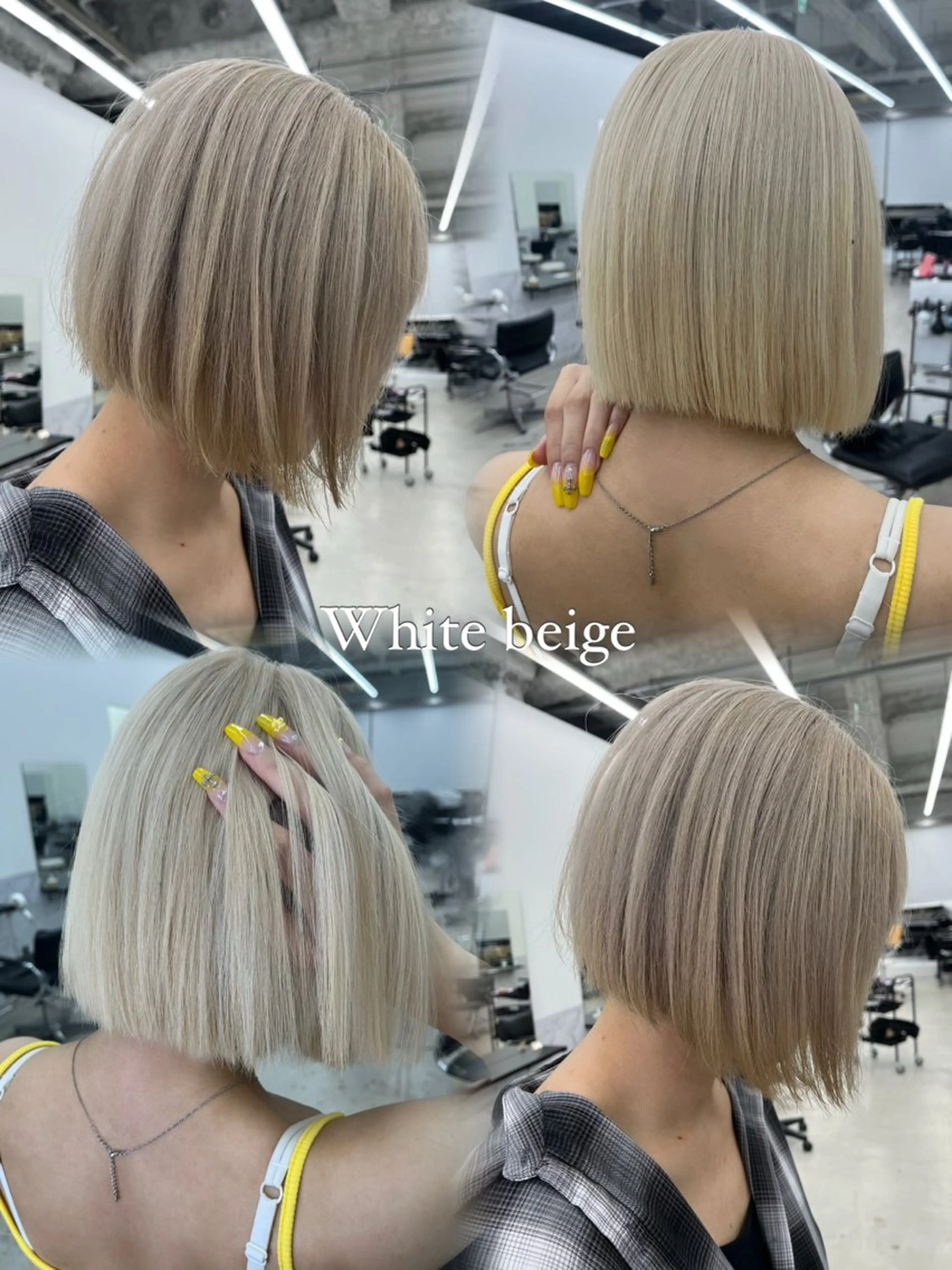 カラー ブリーチ ケアブリーチ ヘアカラー 田中 莉香のヘアスタイル