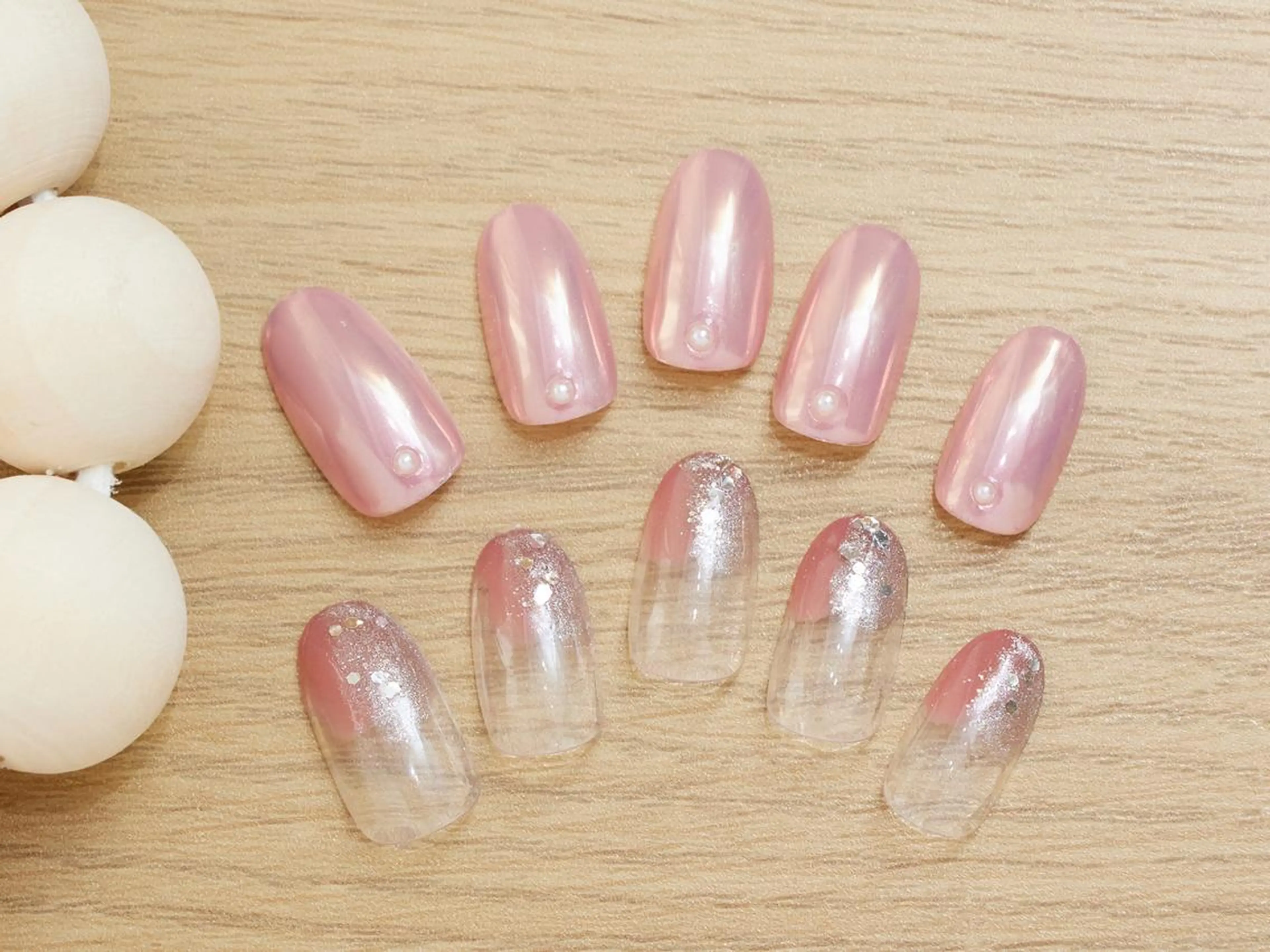 ネイル フレンチネイル ジェルネイル グラデーション マグネットネイル ミラーネイル ハンドネイル 【パラジェル認定】 newiネイル京橋のネイルデザイン