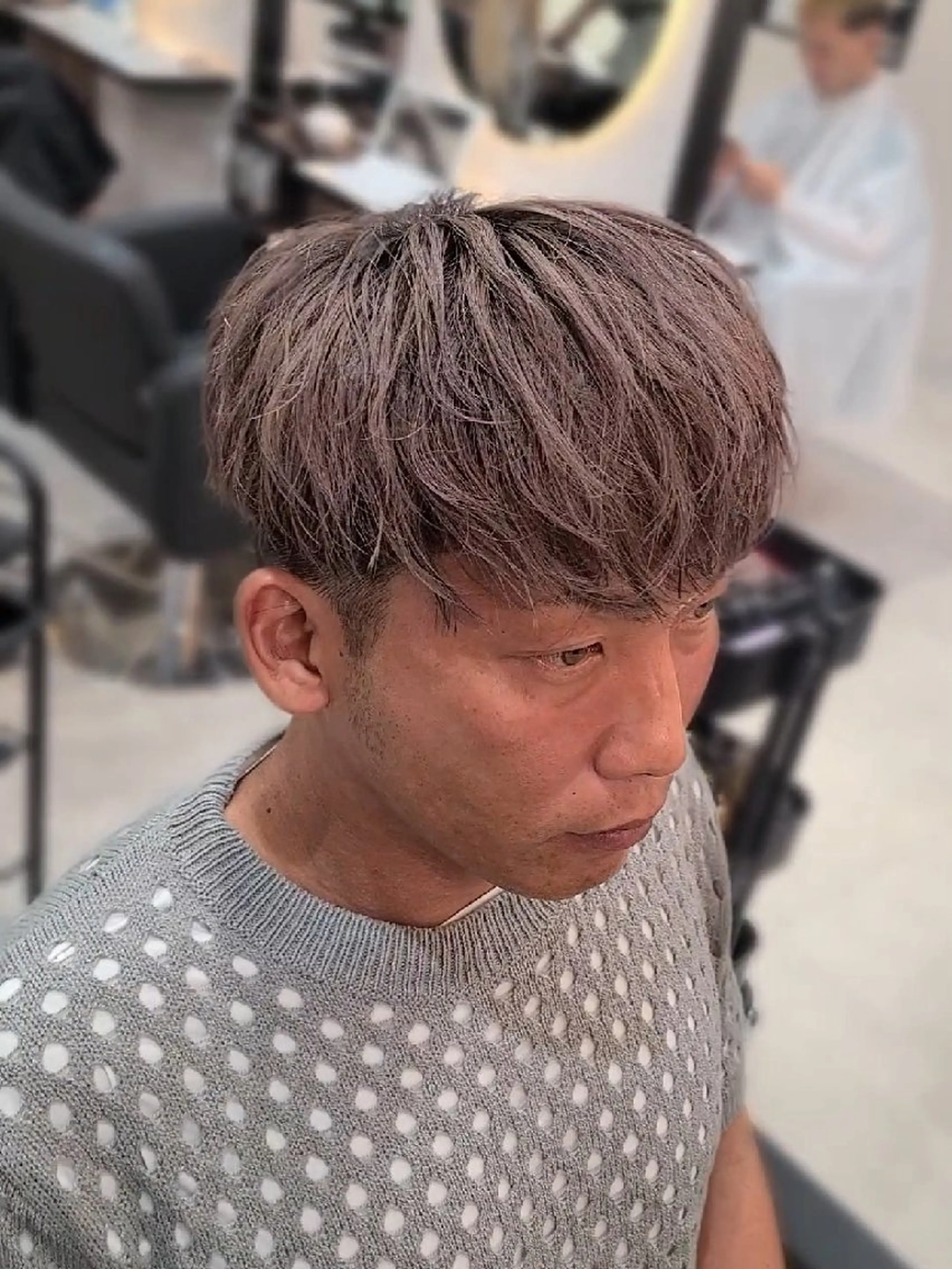 メンズ ヘアカラー ヘアセット Lapis 名古屋駅前店所属・LEN名古屋/パーマ メンズ特化美容師のヘアスタイル