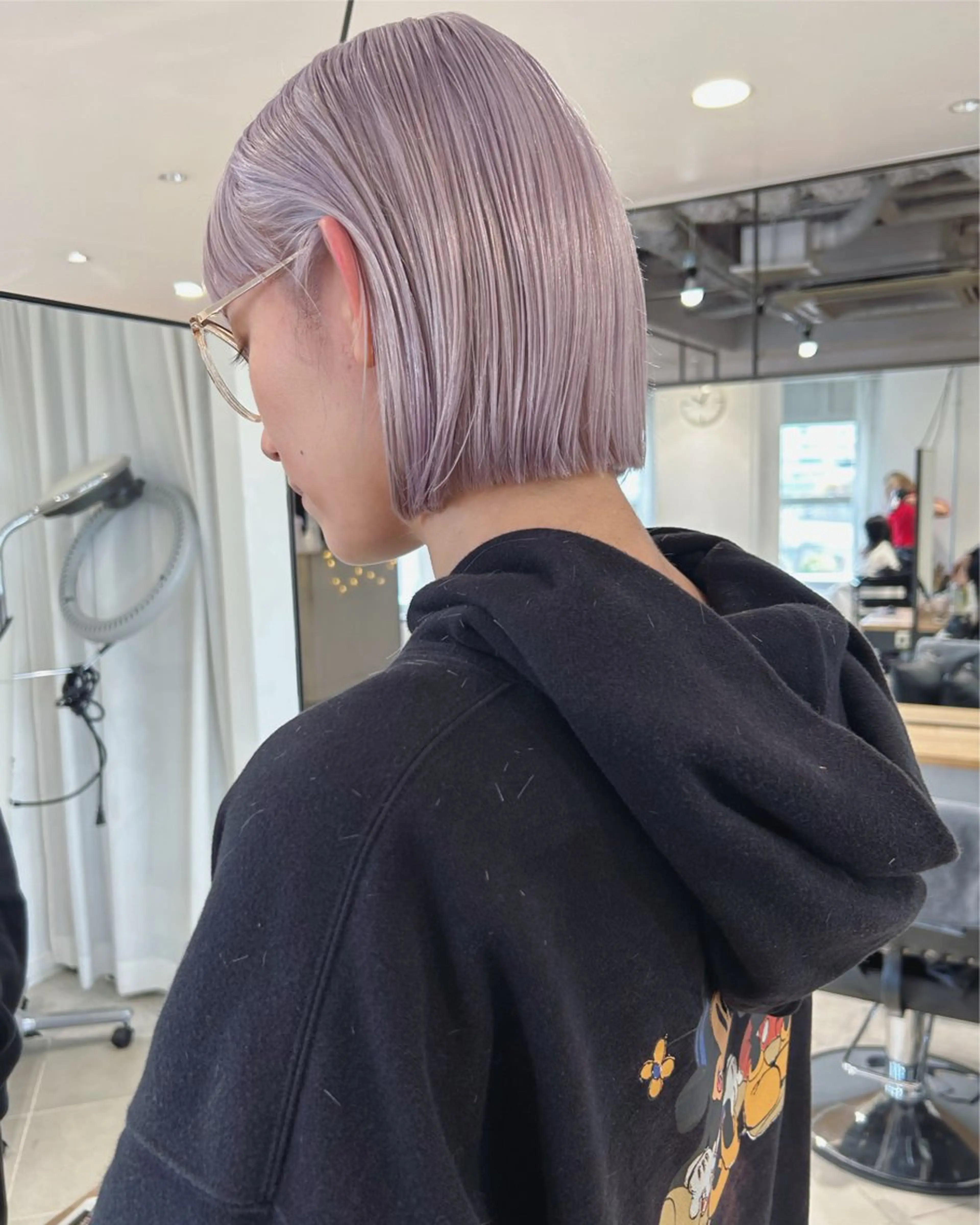 ショート カラー ブリーチ ケアブリーチ ボブ Loom.所属・村上雅人 ナチュラルモードのヘアスタイル