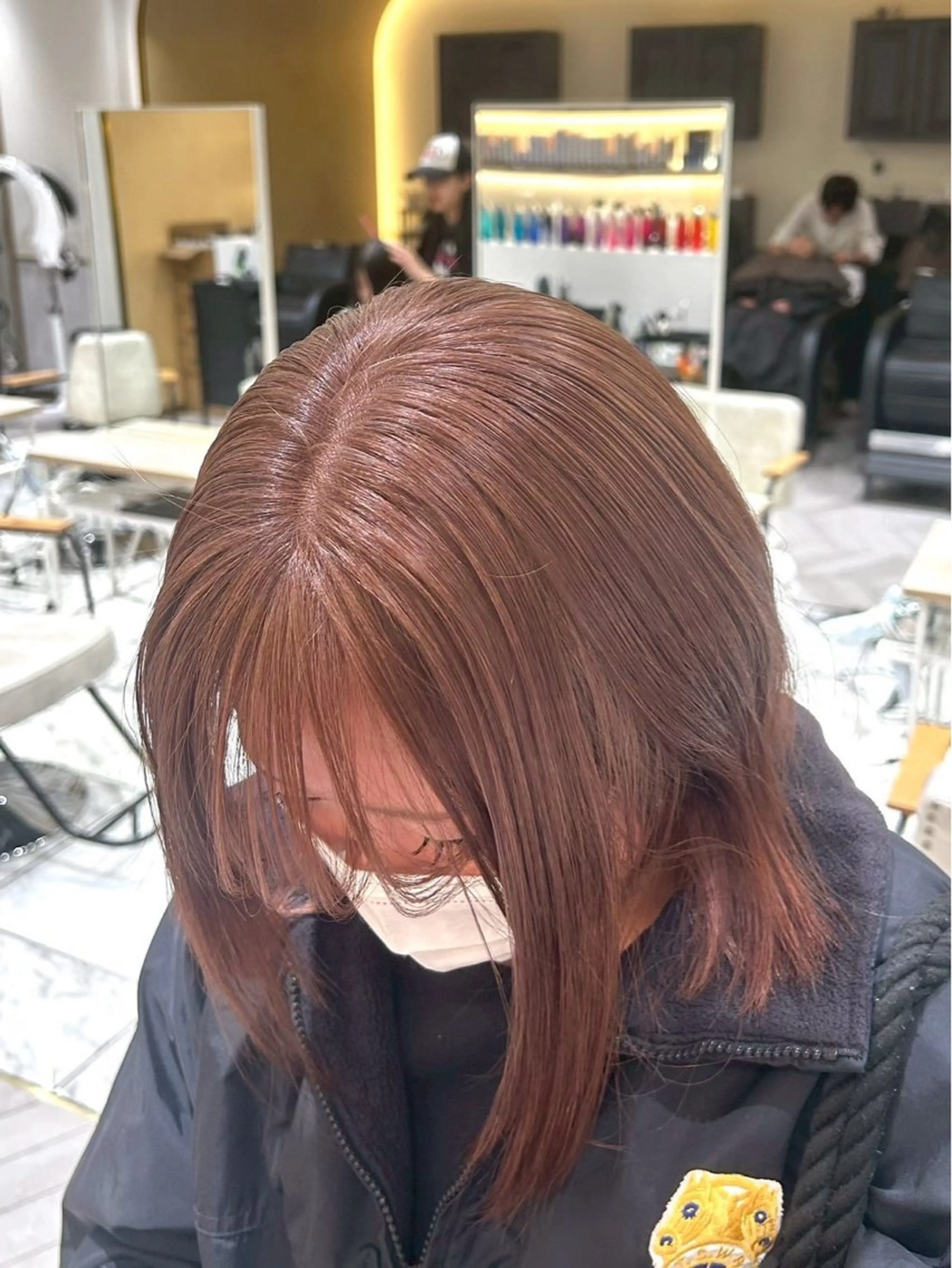 ミディアム カラー 透明感ツヤカラー コトノ🫧のヘアスタイル