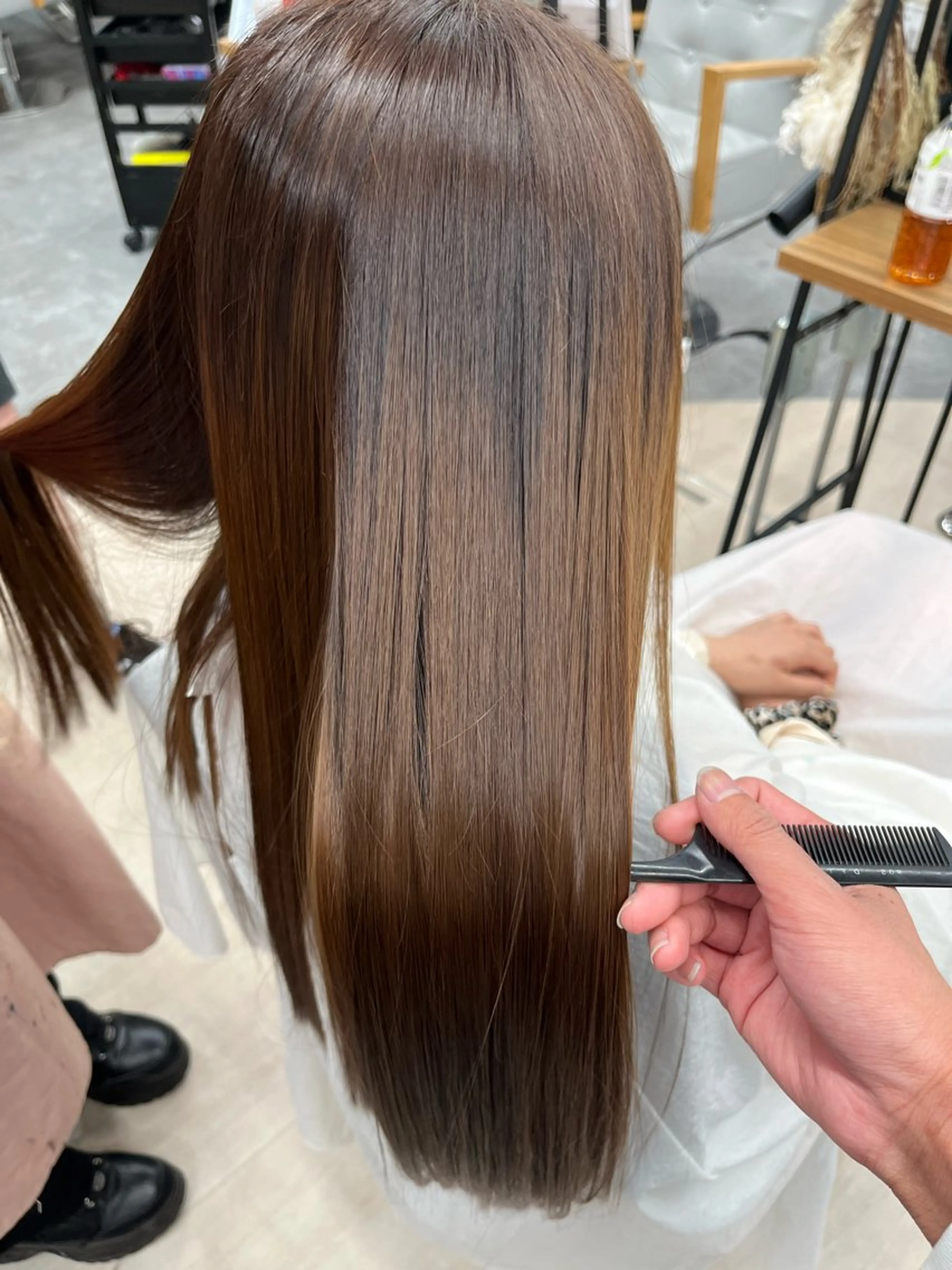 縮毛矯正の写真