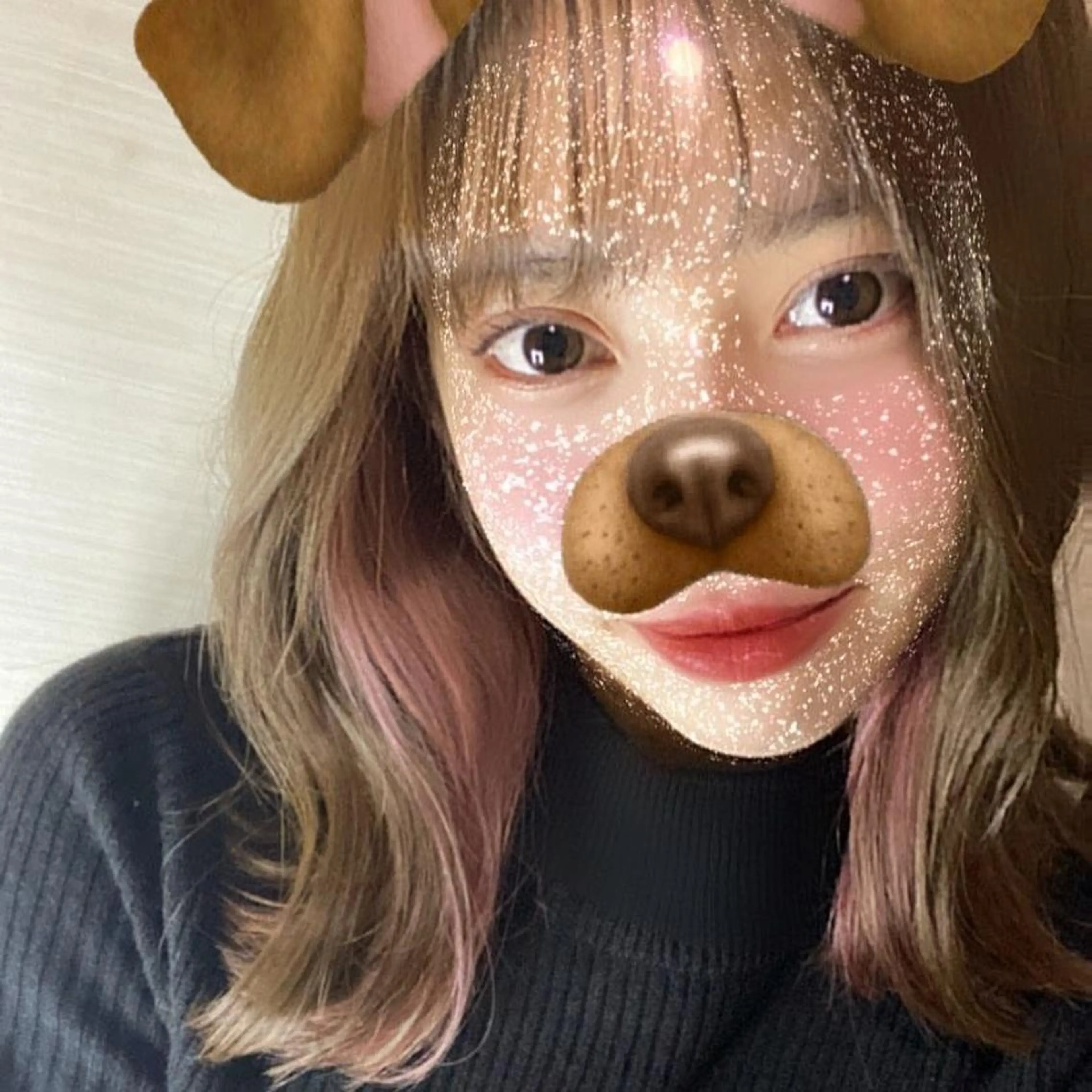 セミロング カラー ブリーチ、髪質改善 Noe心斎橋店のヘアスタイル