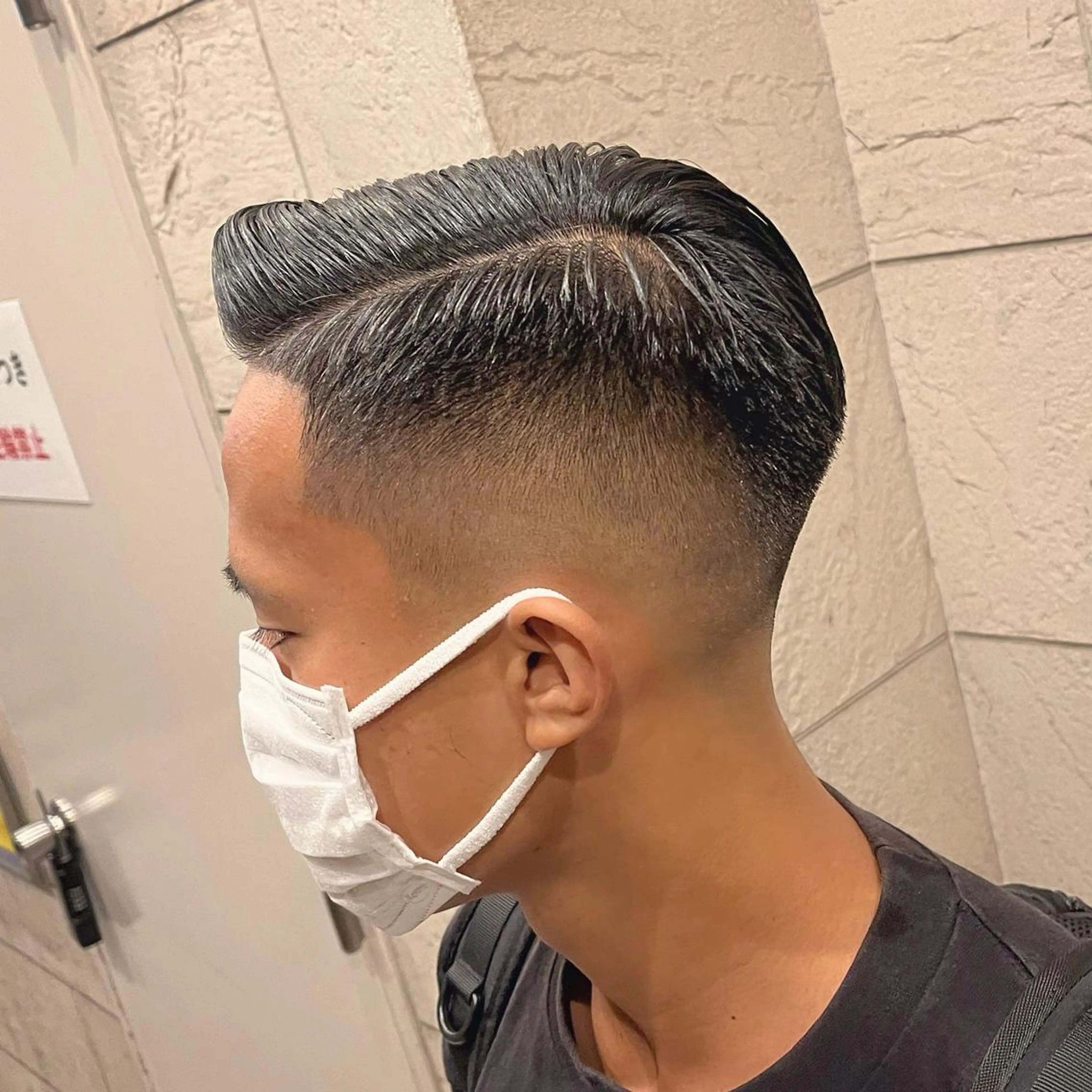 ショート メンズ フェードカット メンズパーマ スキンフェード スペインカール カット 立川/メンズパーマ 厚進太郎のヘアスタイル