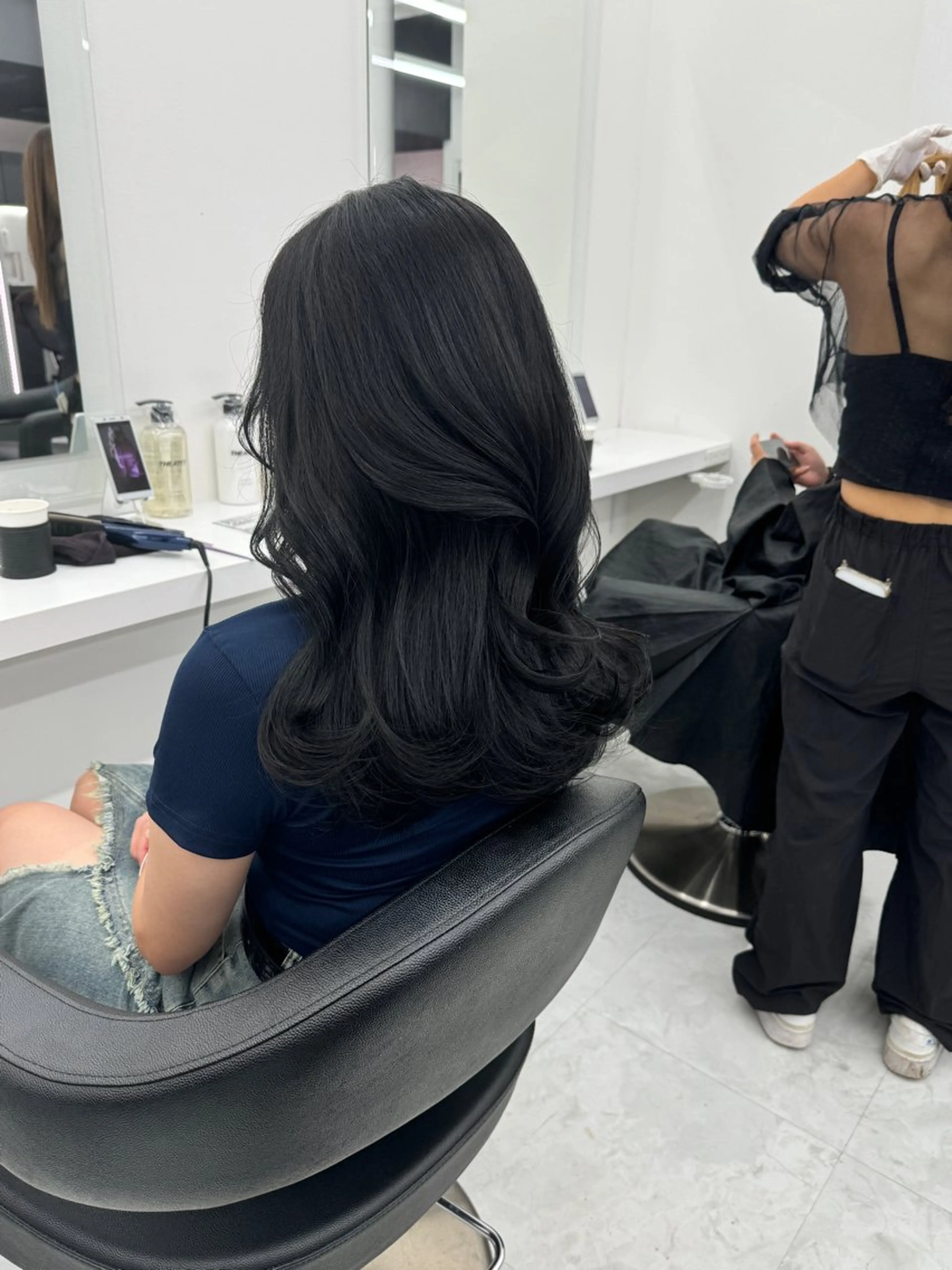 セミロング カラー カット ヘアカラー トリートメント ヘッドスパ ヘアセット 💖透明感カラー＆暗 髪専門💖Akariのヘアスタイル