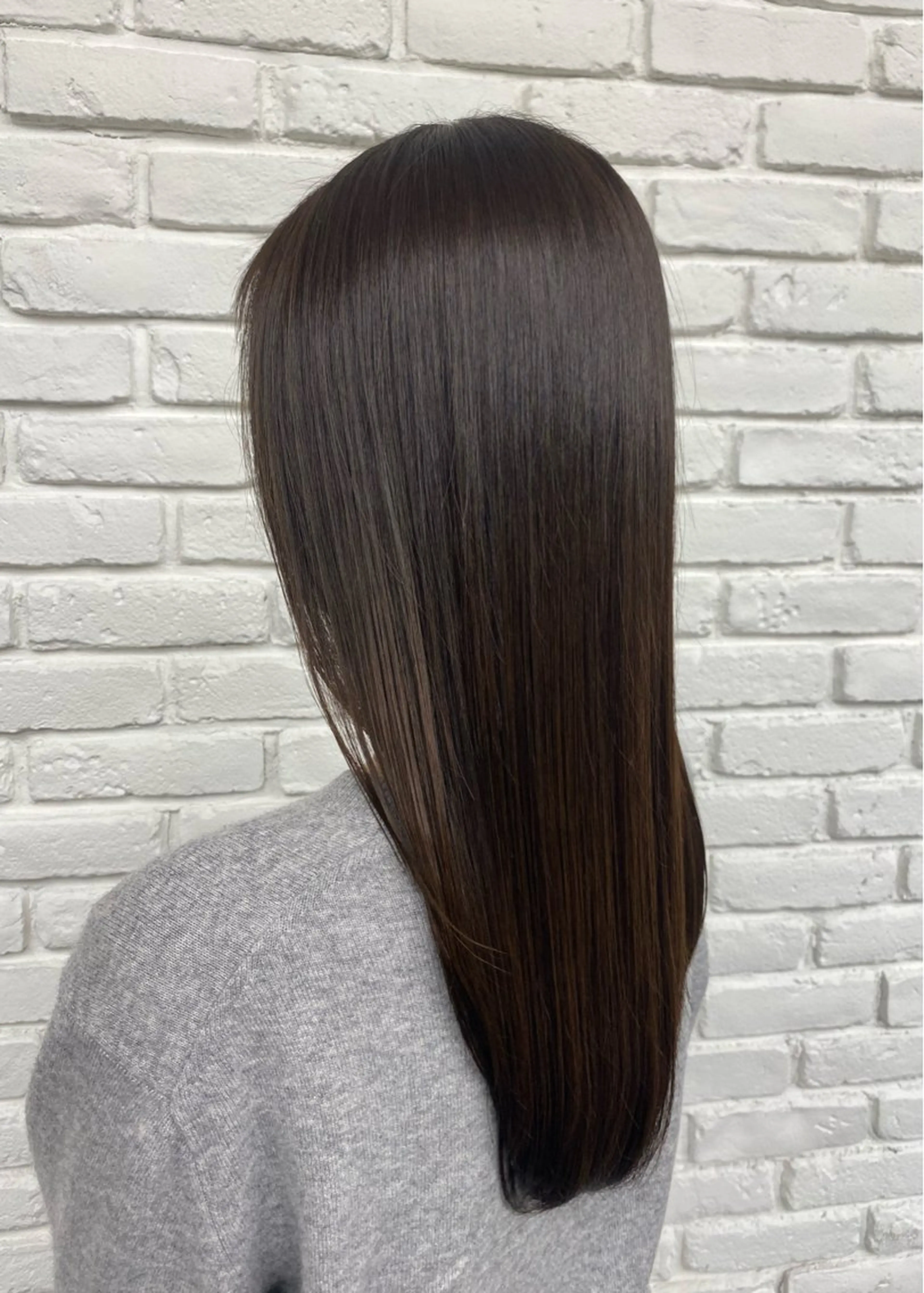 ロング カラー ブラウンカラー ダークブラウン DIFINOaoyama所属・🤍あやか🍒 透明感カラー🤍のヘアスタイル