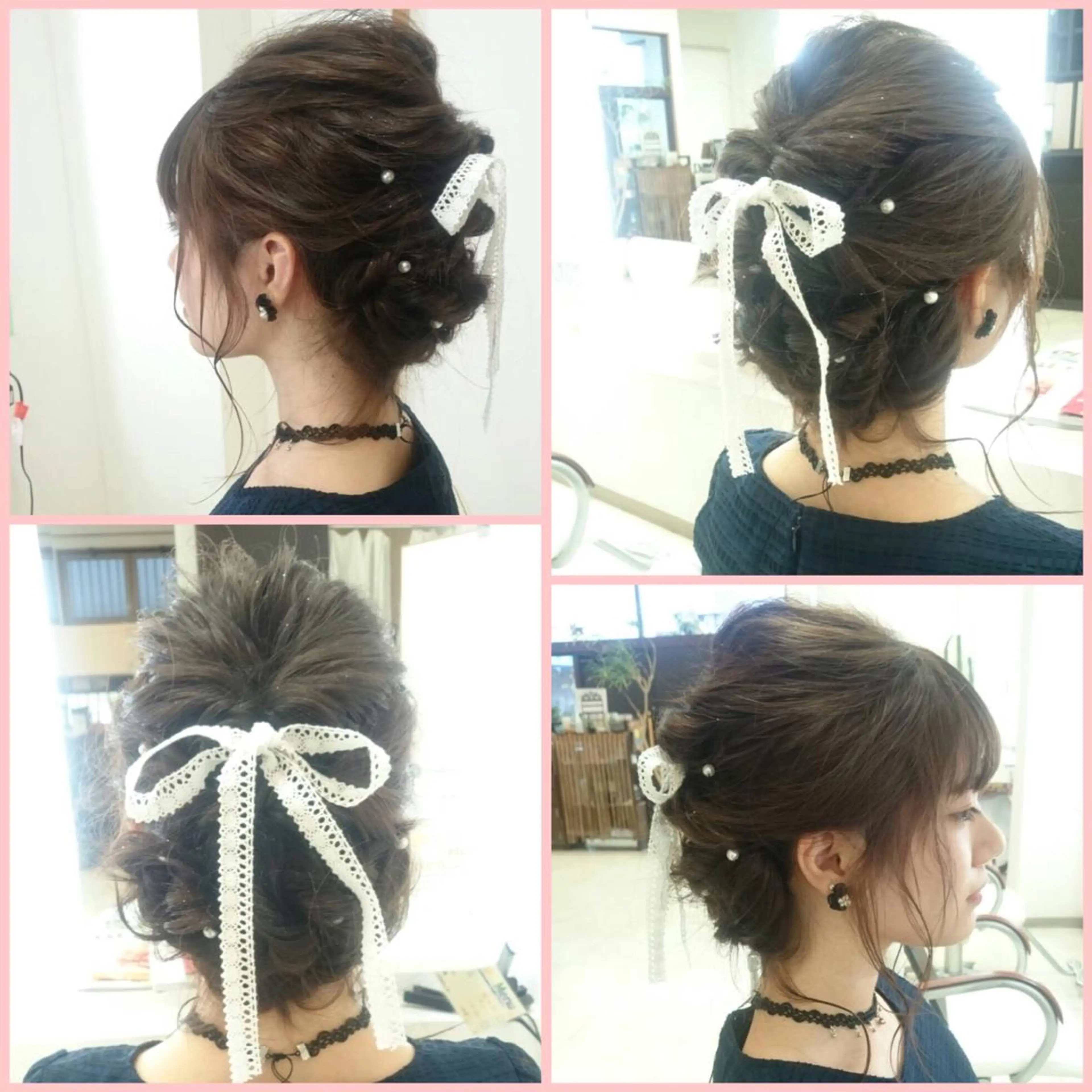 セミロング ヘアアレンジ Hair VERDEのヘアスタイル