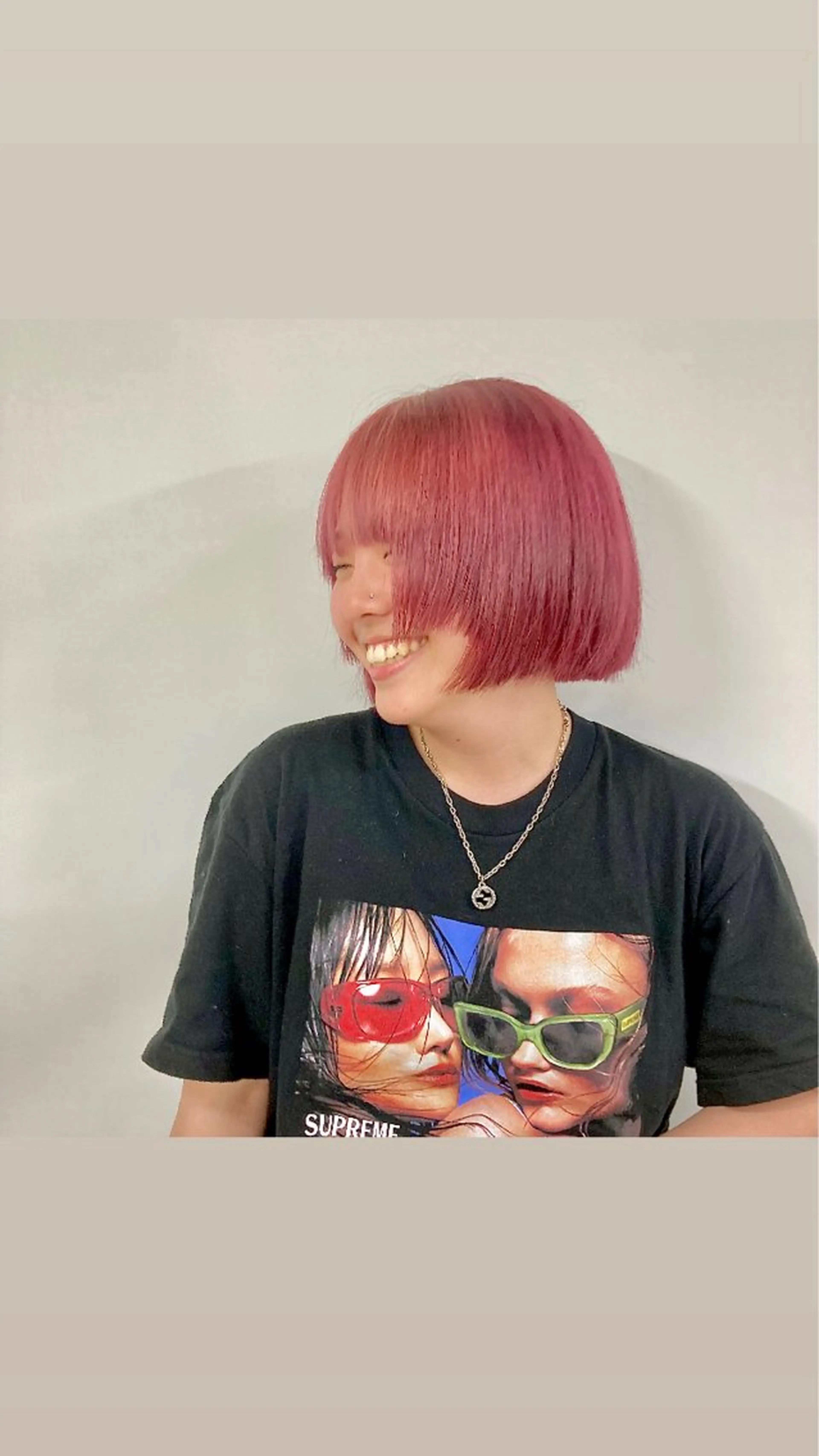 ショート カラー カット ヘアカラー トリートメント ウルフ/レイヤー エクステ/kokiのヘアスタイル