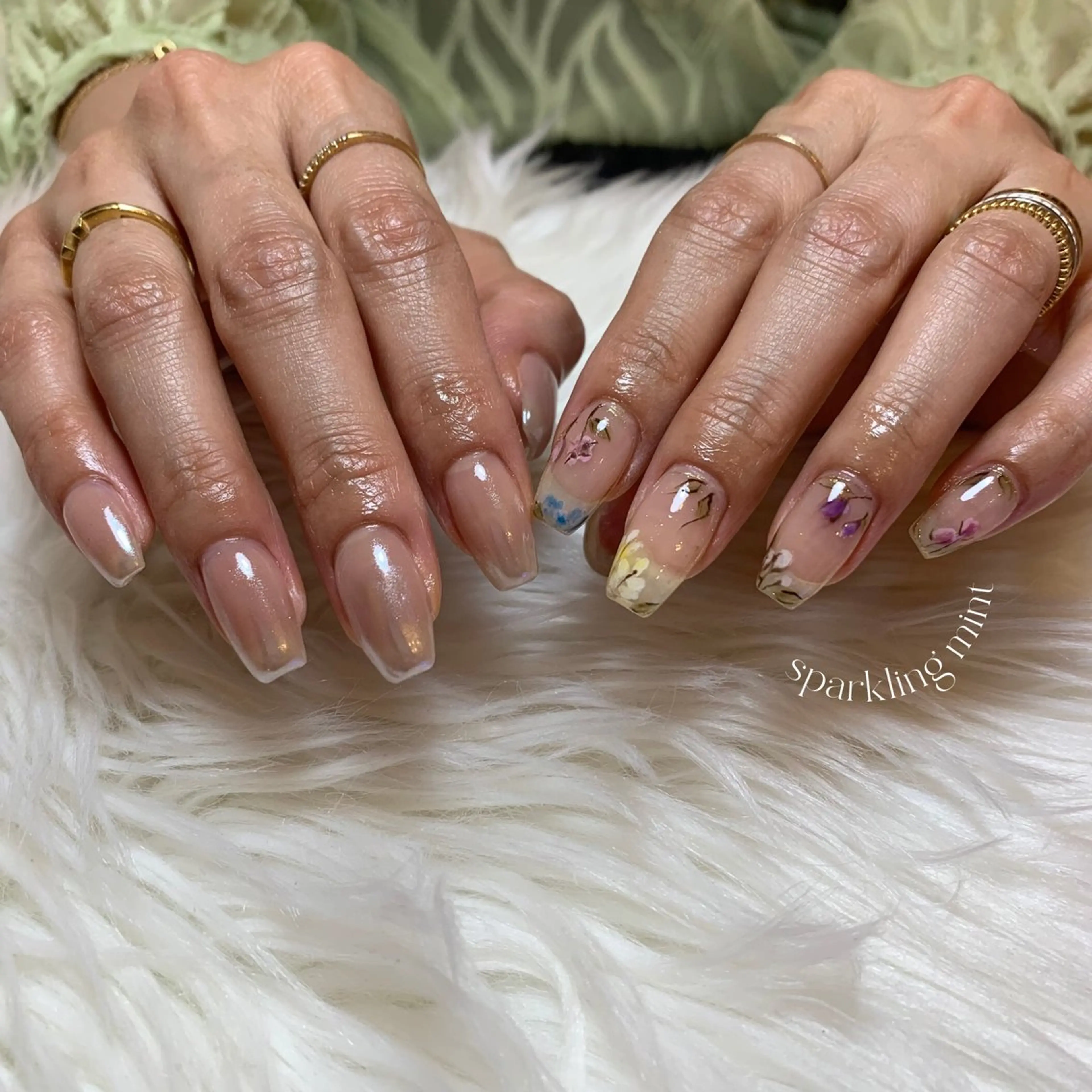 ネイル ハンドネイル 森ノ宮ネイル🌈☁️ seri🌞のネイルデザイン