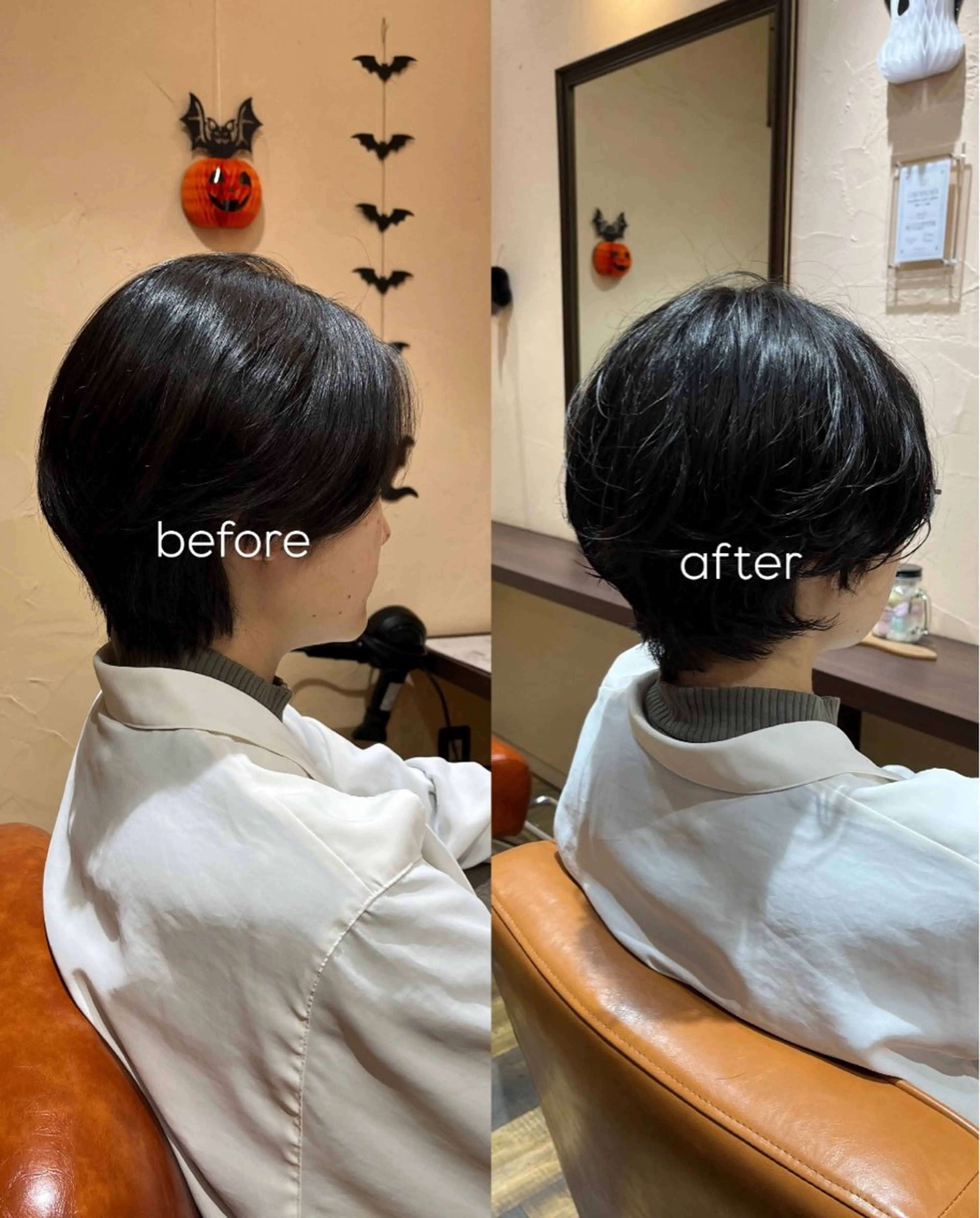 【📣夕方限定】ショートパーマ🌀カット+パーマ(レディース)の写真