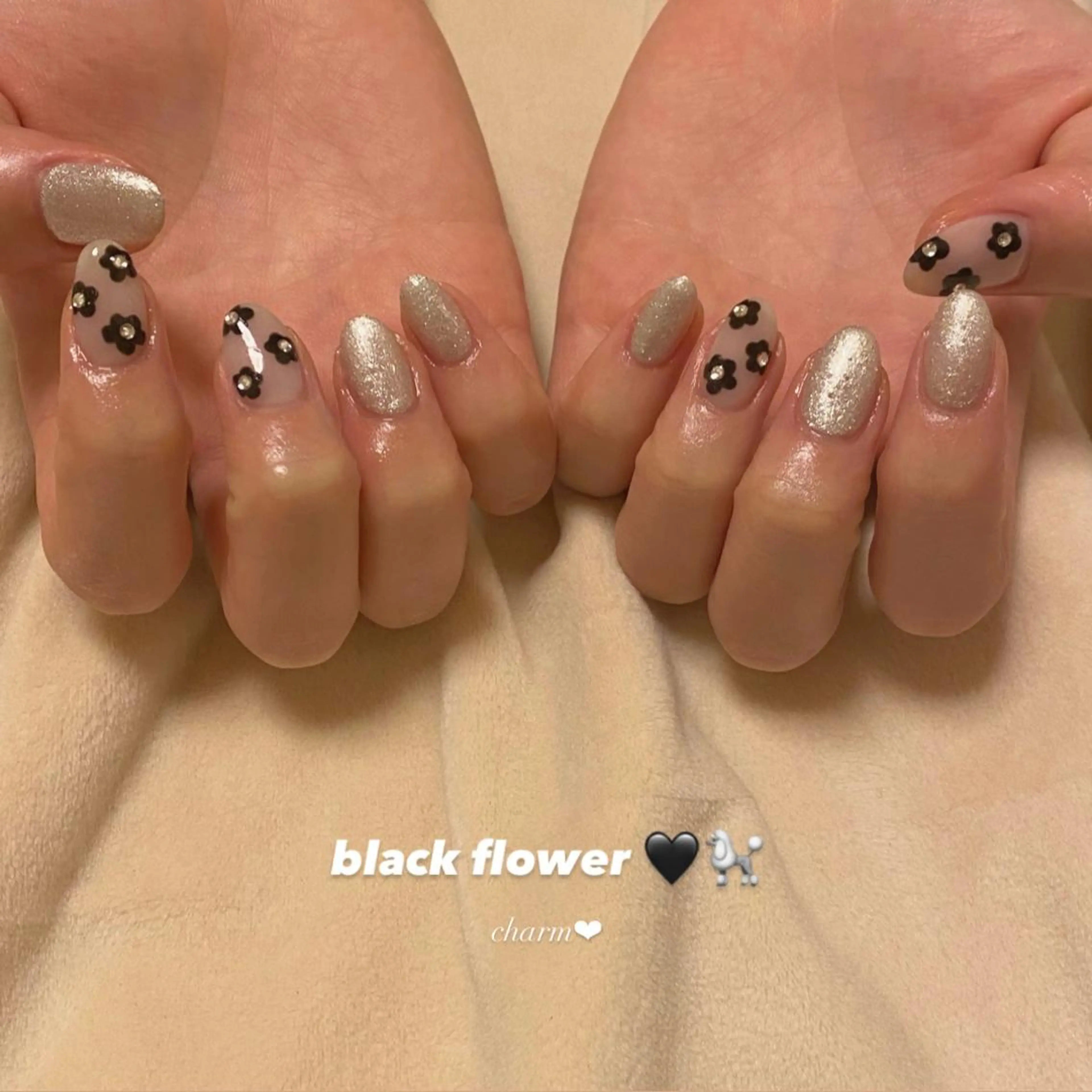 ネイル フラワーネイル ハンドネイル nail salon charmのネイルデザイン