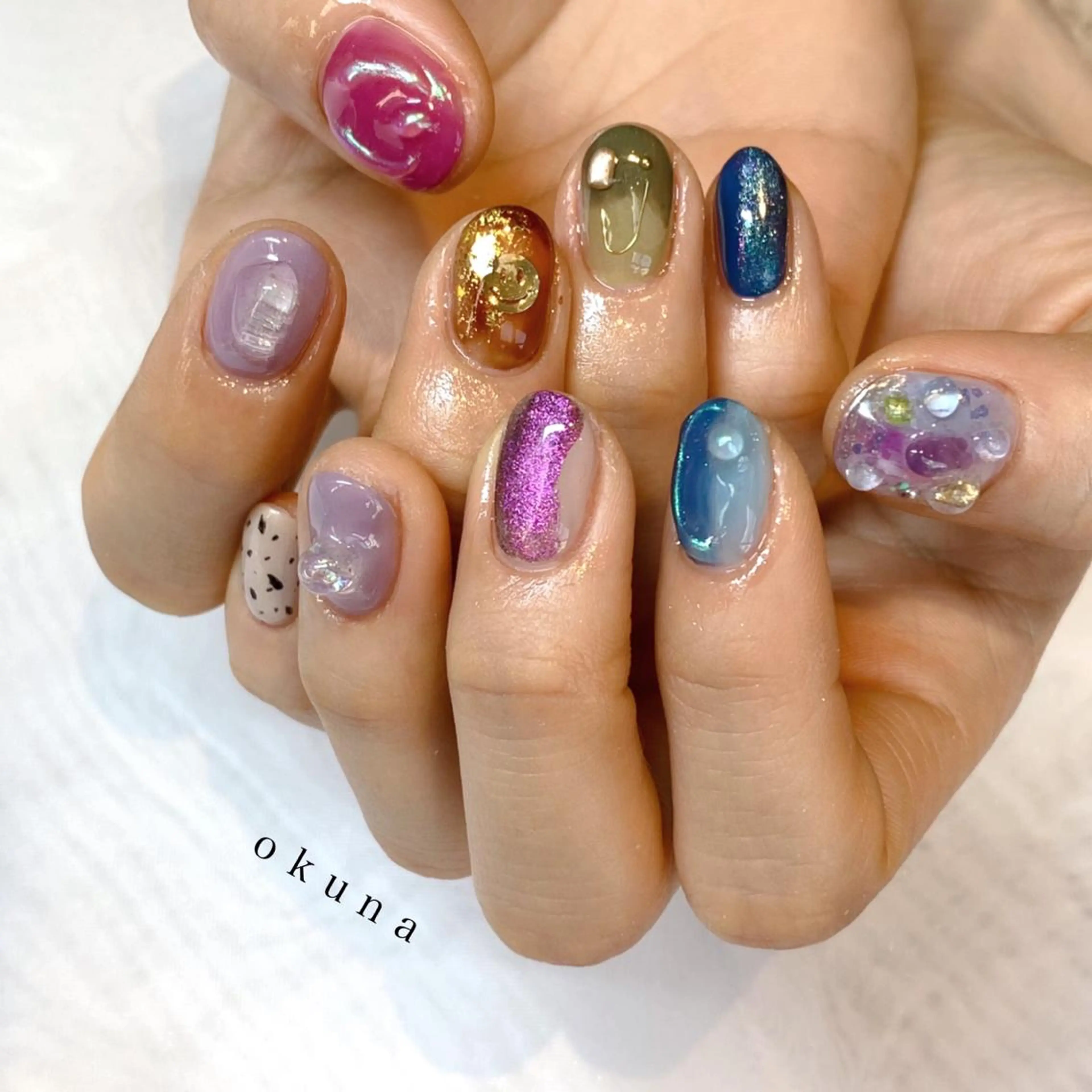 ネイル ニュアンスネイル パンチャパンチャ ネイルサロンのネイルデザイン