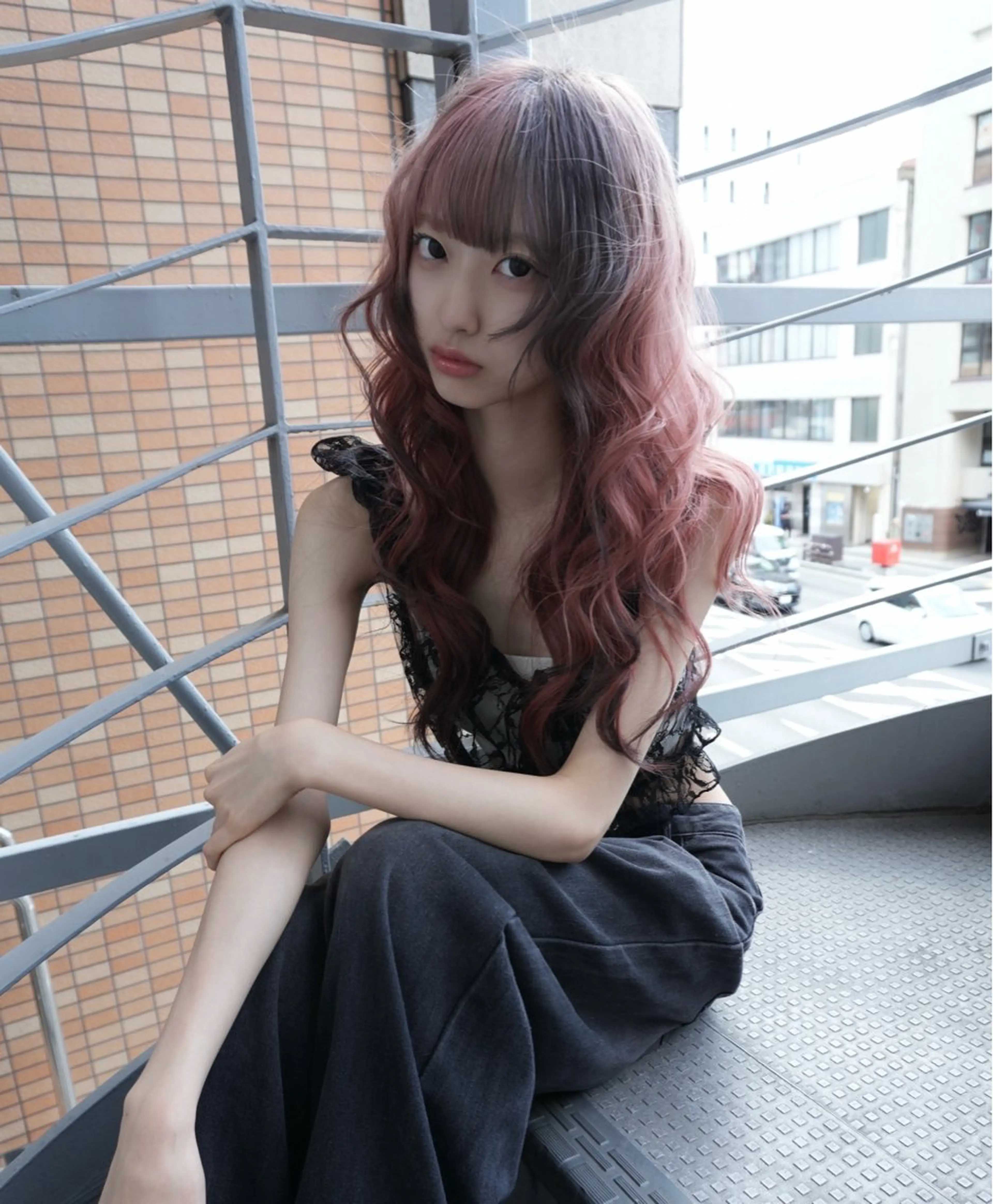 ロング ヘアカラー トリートメント 【⠀pia  】 レイカのヘアスタイル