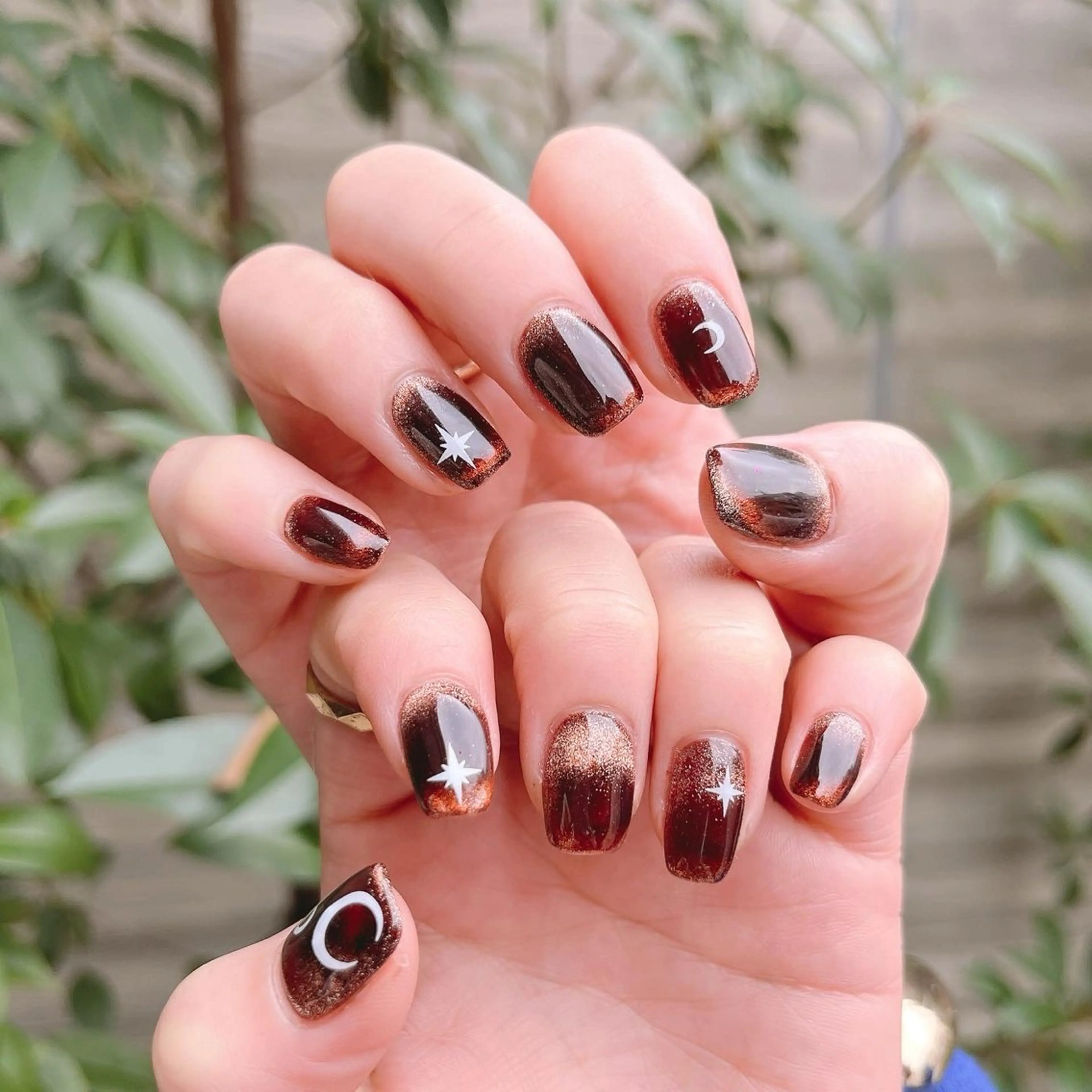 ネイル マグネットネイル junna のぞいてねのネイルデザイン