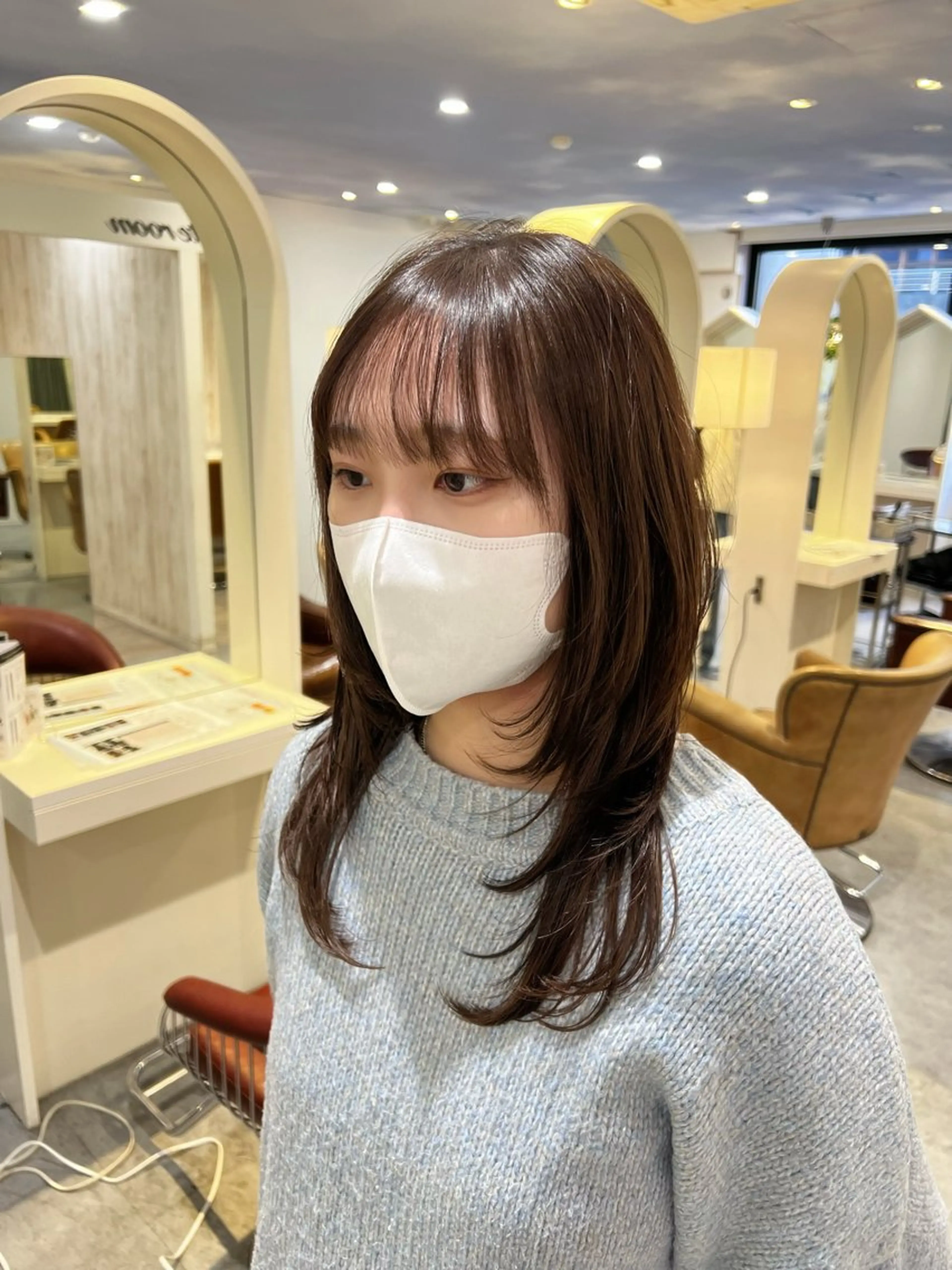 セミロング レイヤーカット Aman  D'or所属・ショート/ボブ/東 千耀のヘアスタイル