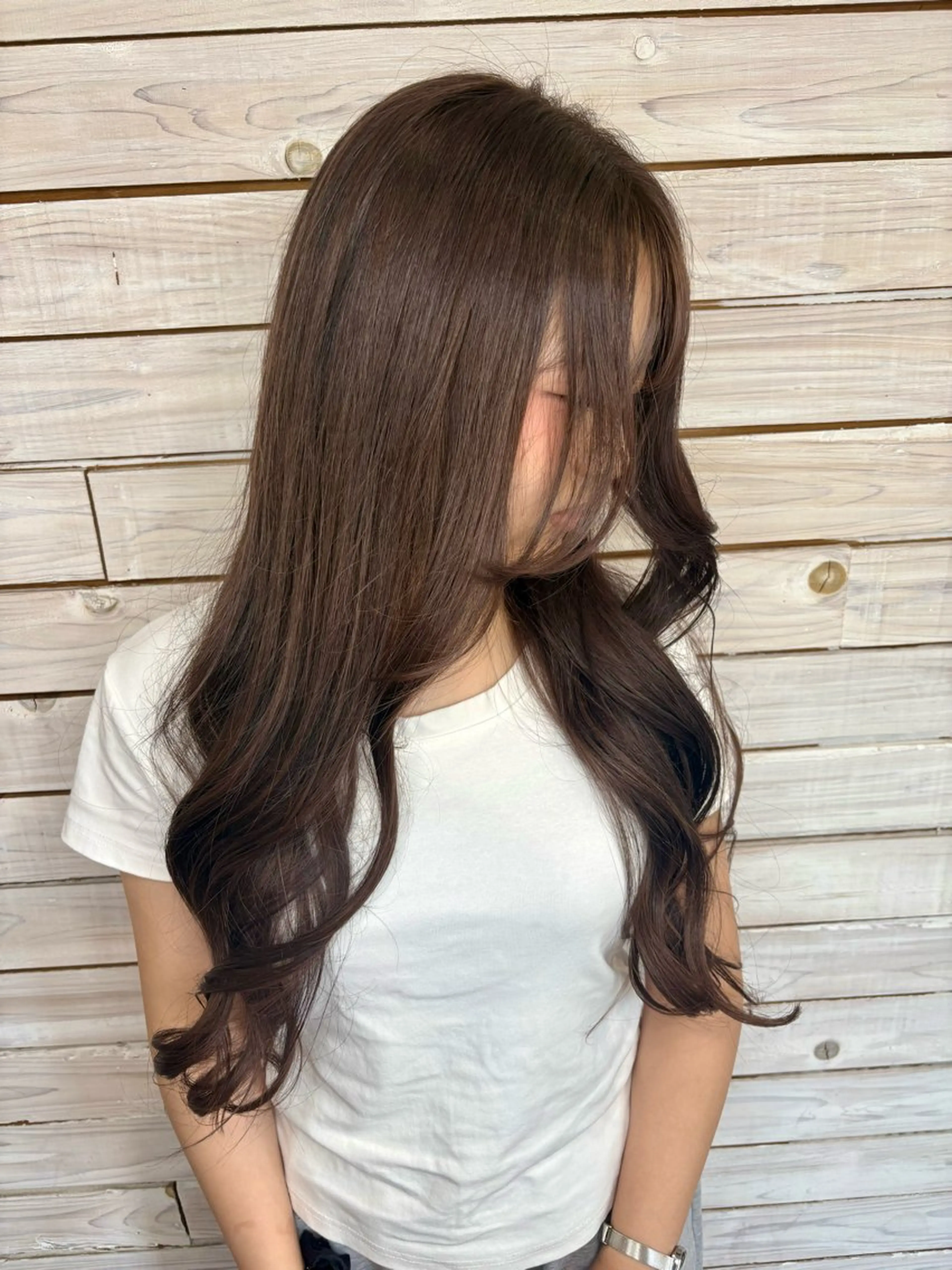 カット無しのお客様👯‍♀️透明感カラー⭐️の写真