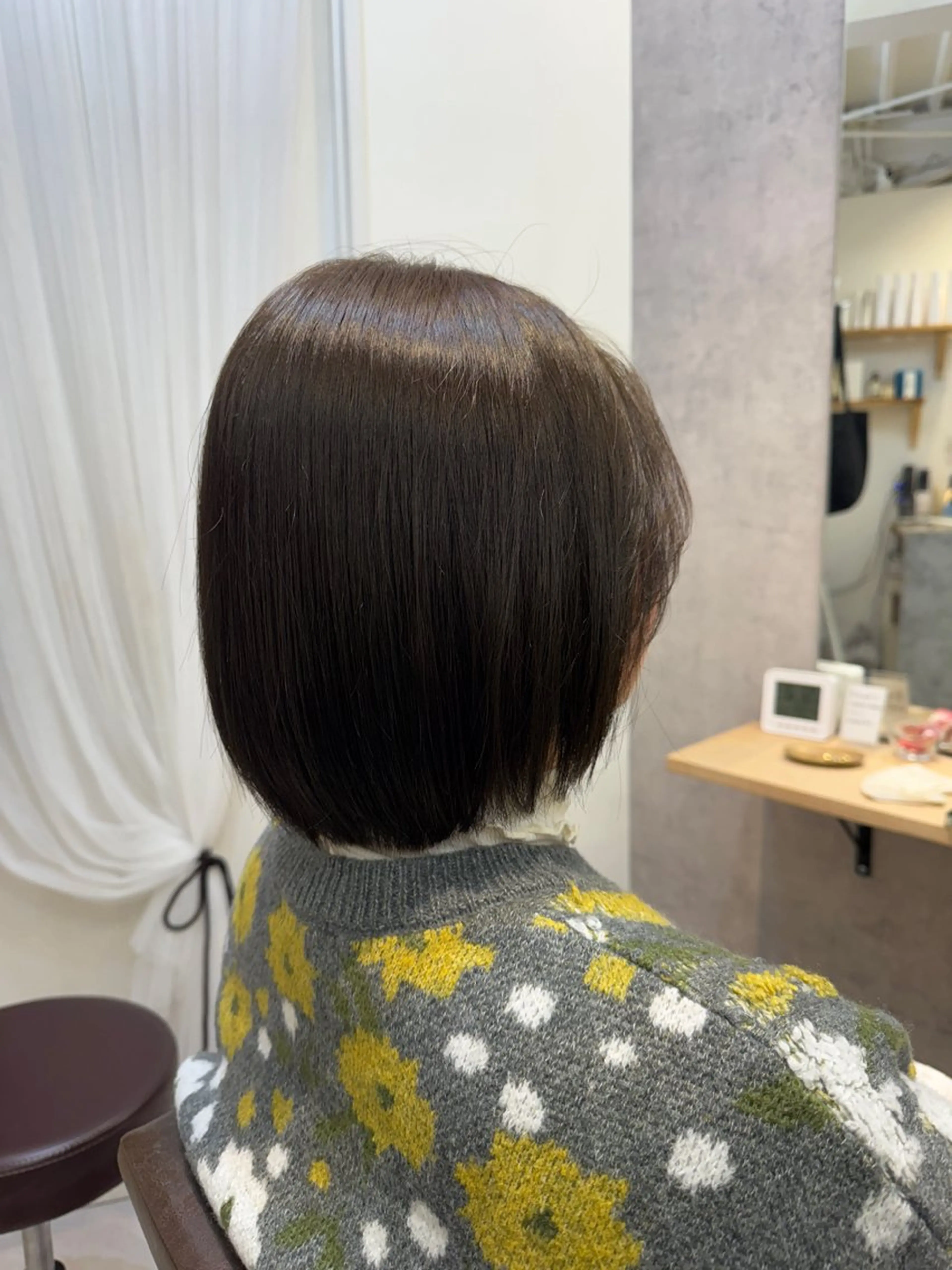 ミディアム カラー ボブ 伸ばしかけ カット ヘアカラー トリートメント Dxxxx III所属・女性目線の大人 メンズ*Ayakaのヘアスタイル