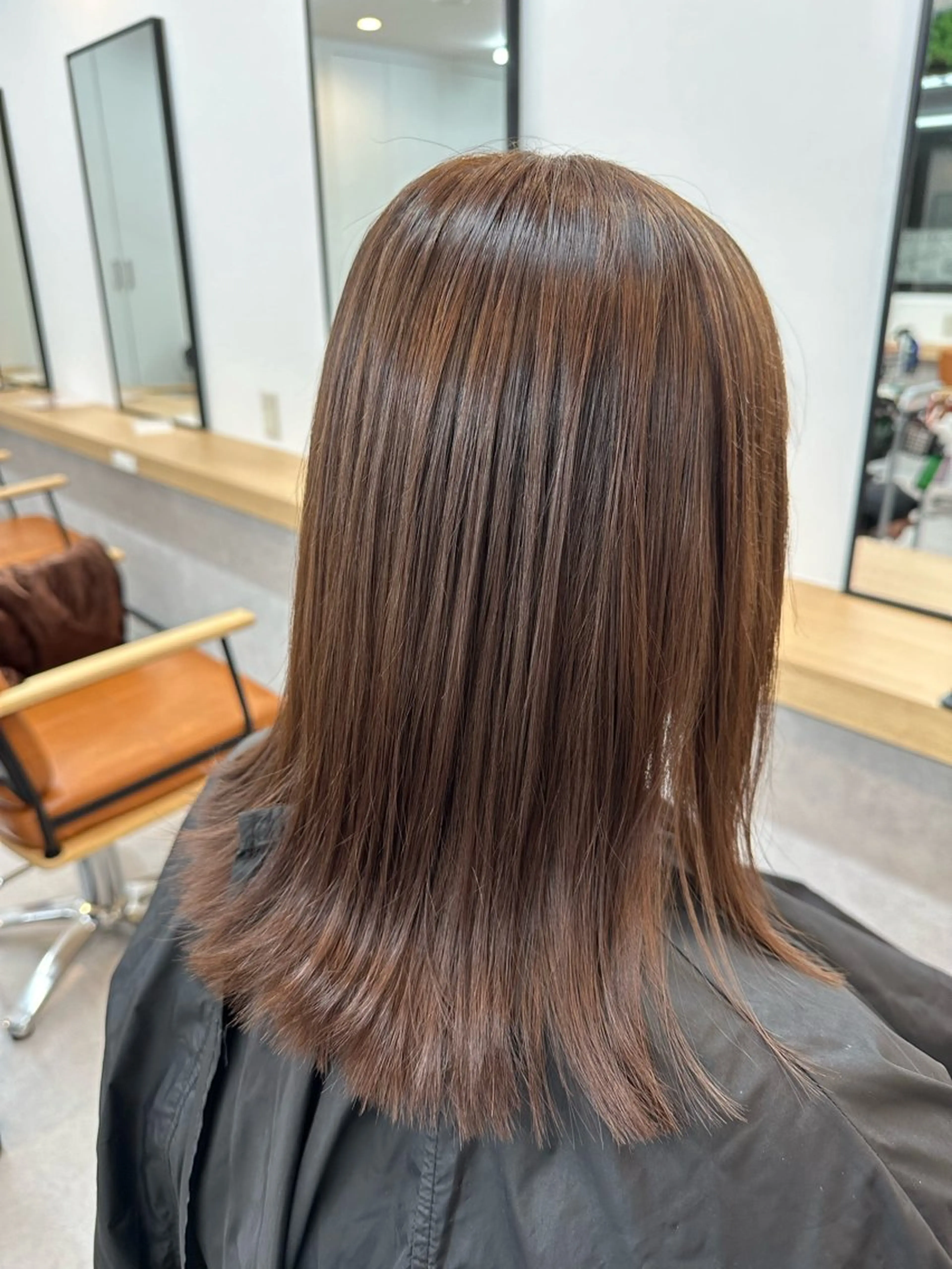 ミディアム 縮毛矯正 グランジュ京橋店所属・石田 頌のヘアスタイル