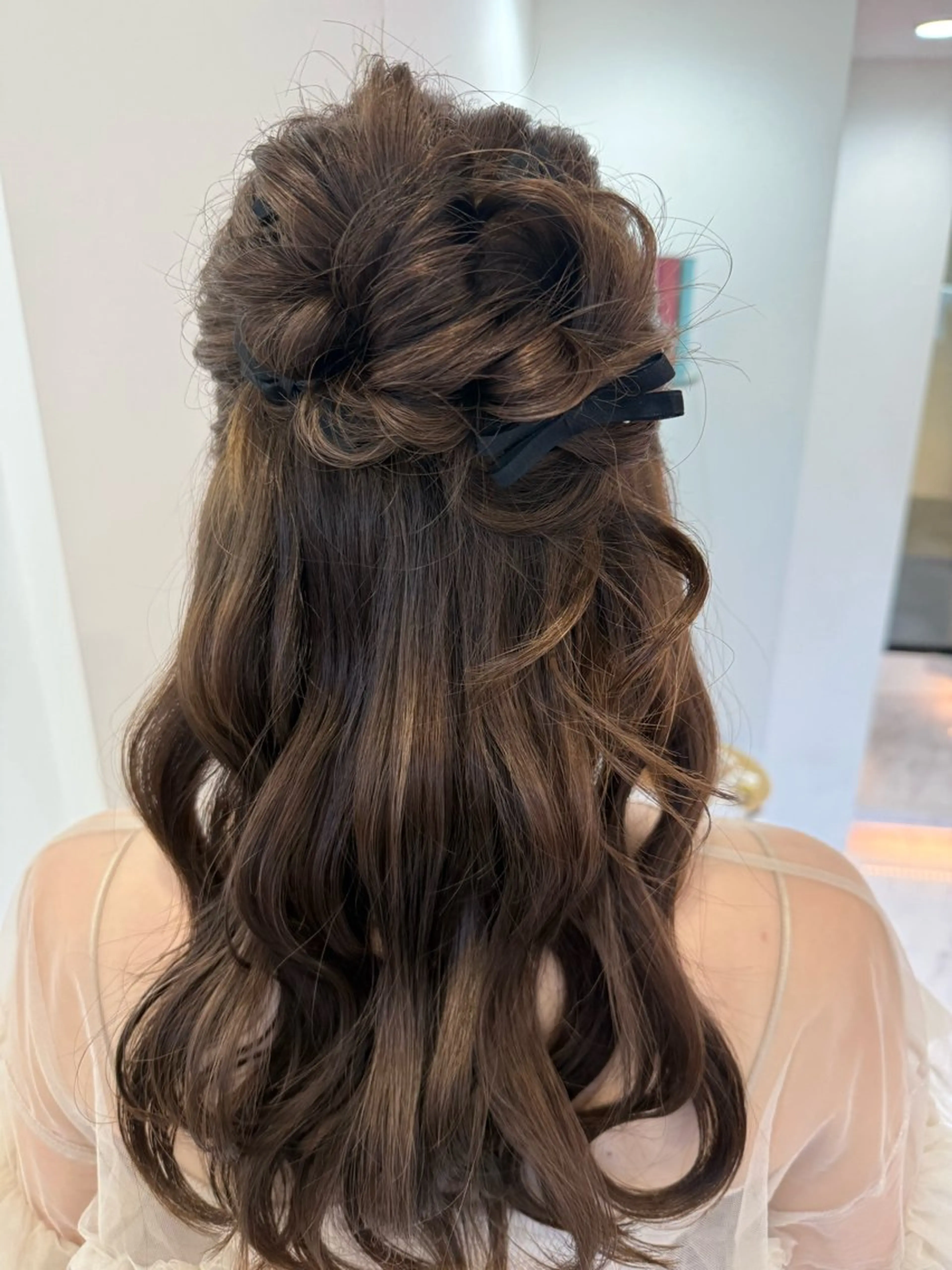 ロング お団子ヘア 🎀MONA あまね🎀のヘアスタイル