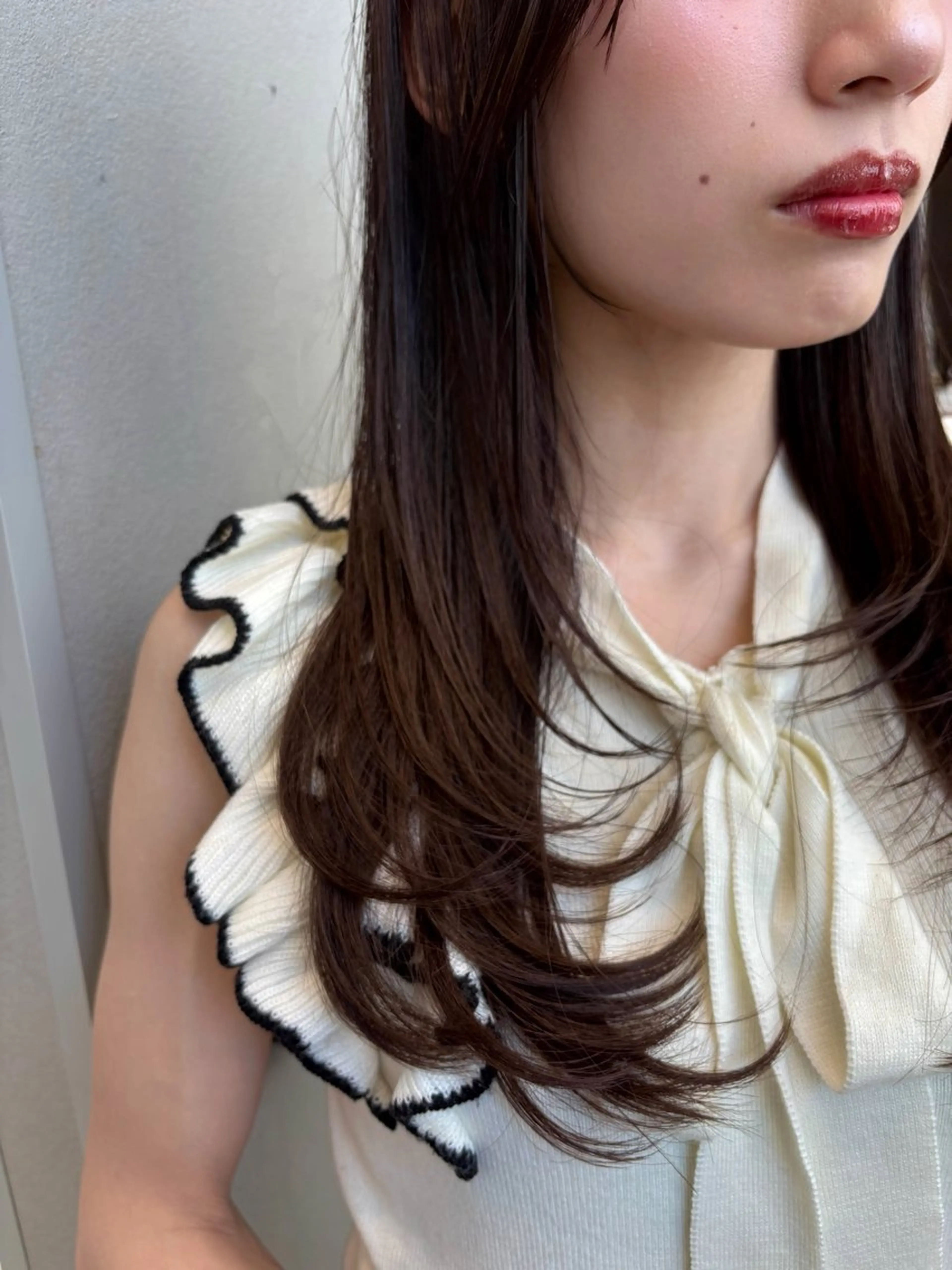 ロング カラー カット ヘアカラー 小町康耀　ボブ /顔周りレイヤーのヘアスタイル