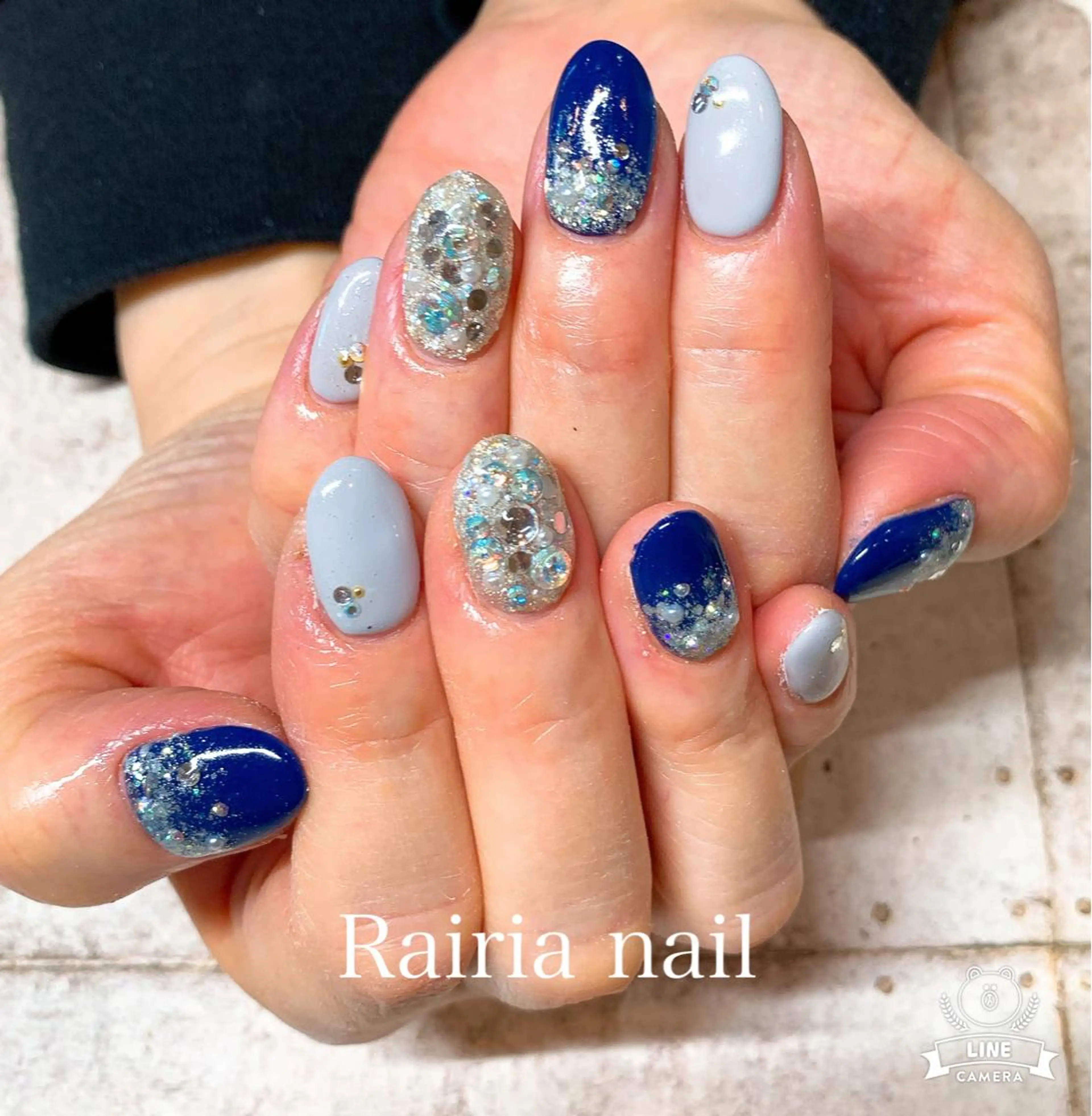 ネイル アートネイル ジェルネイル パラジェル 冬ネイル Rairia nail本八幡店のネイルデザイン