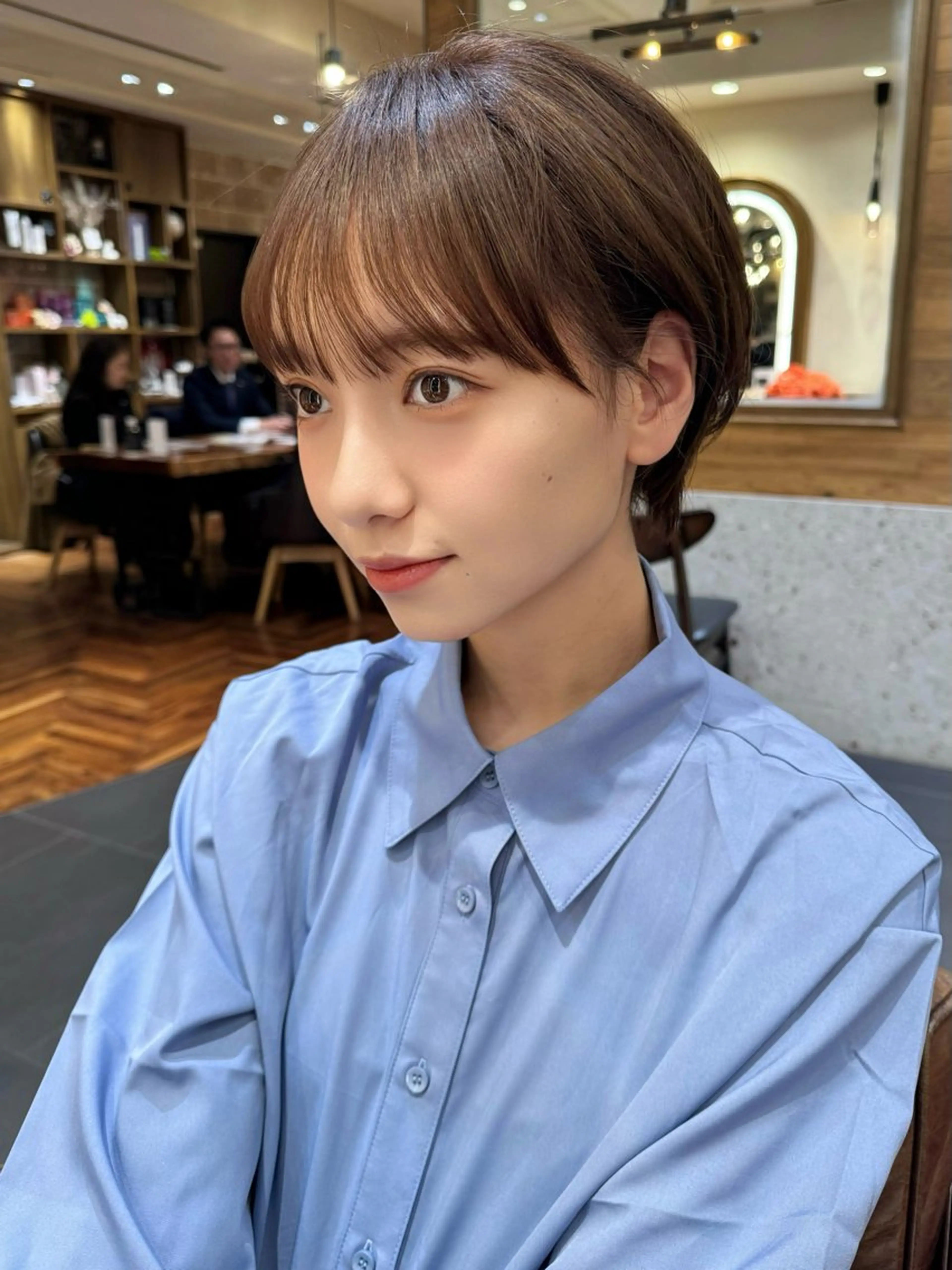 ショート 撮影カットモデル募集 前髪、顔周り/徳永のヘアスタイル