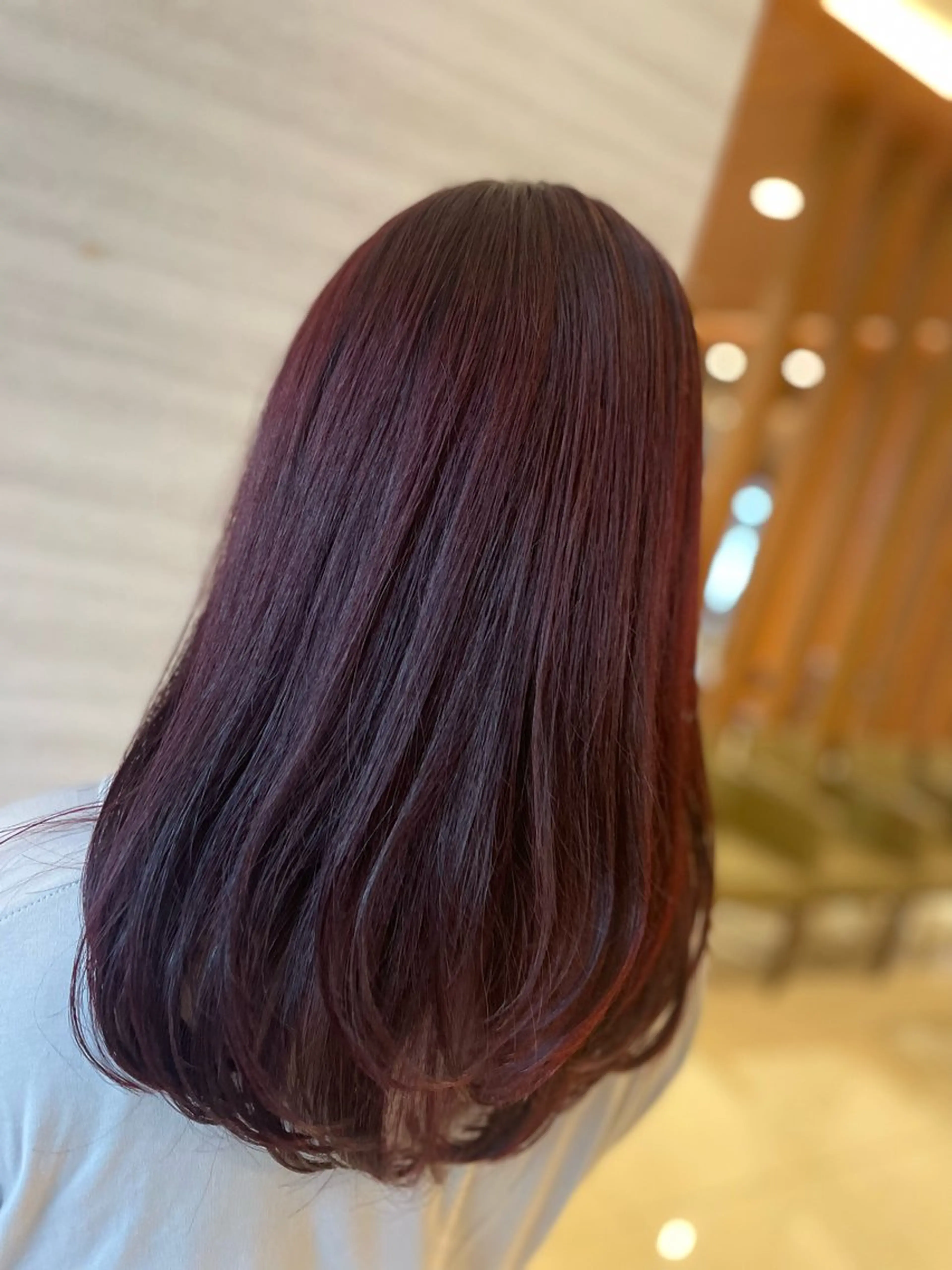 ミディアム ヘアカラー 仙石 愛のヘアスタイル