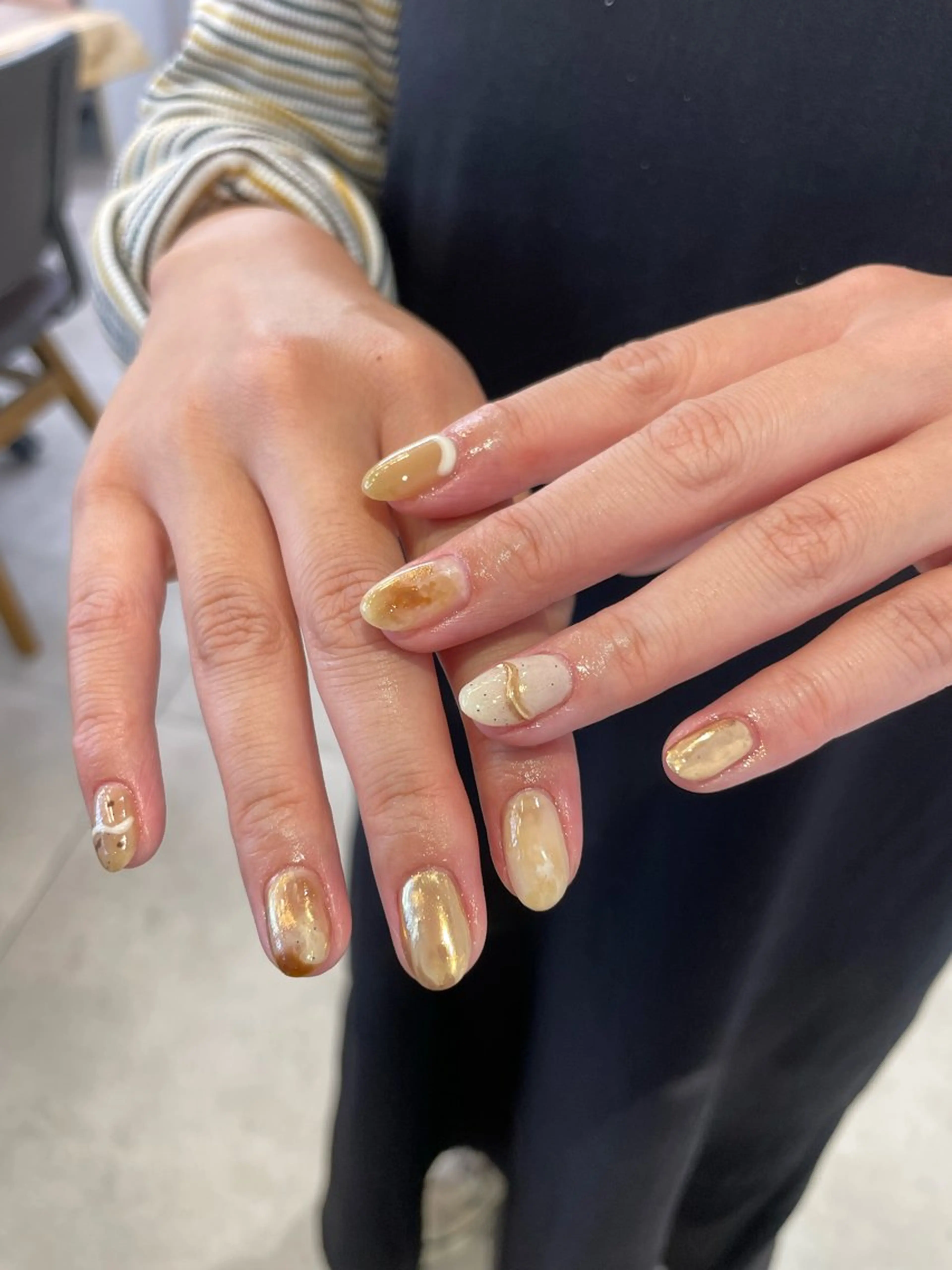 ネイル ハンドネイル 【淡色color/ nail】maikoのネイルデザイン