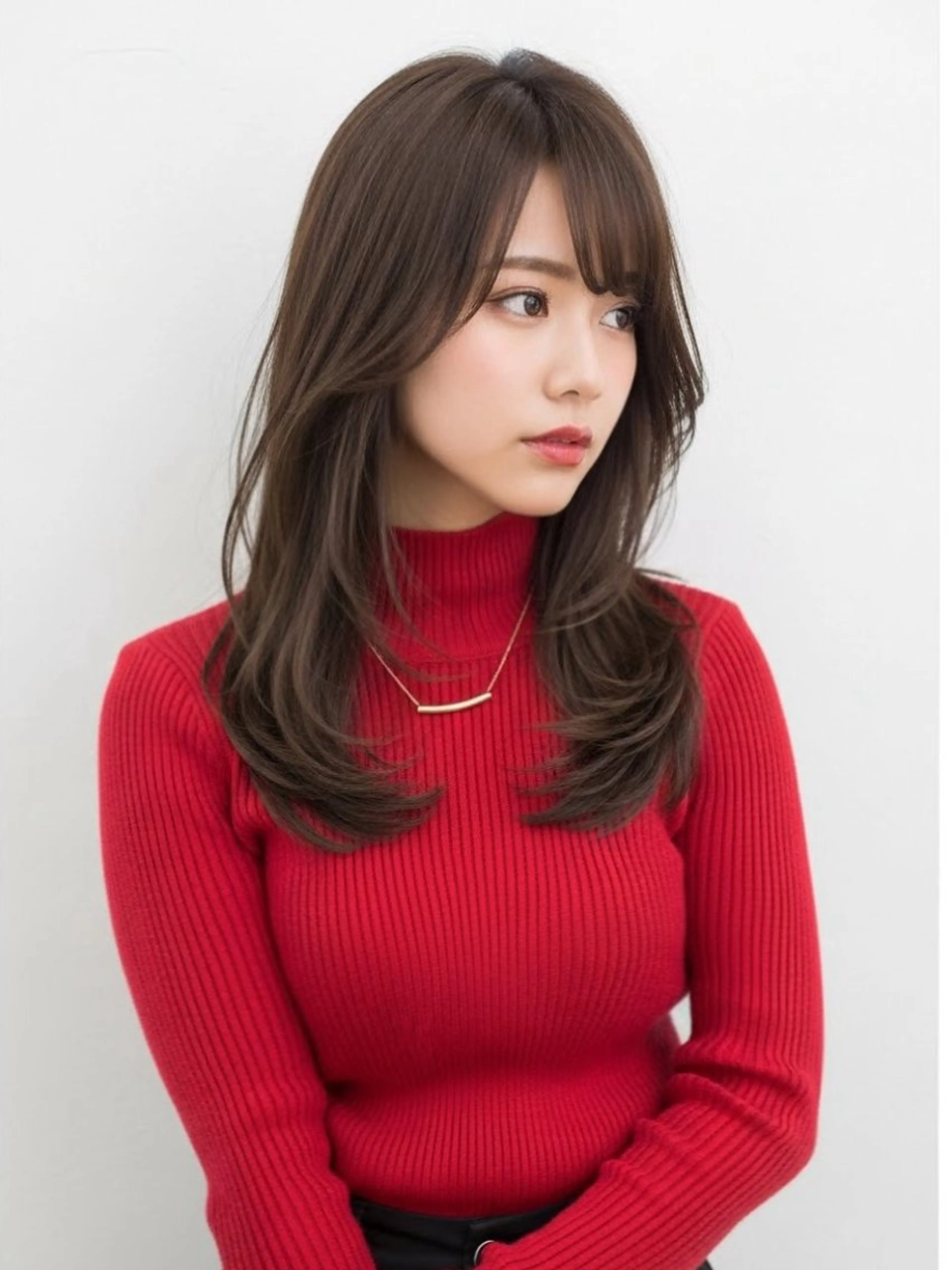 セミロング セミロングレイヤー チョコレートブラウン レイヤーカット Ere by Bonheur所属・梅田/ツヤ髪レイヤー Maiのヘアスタイル