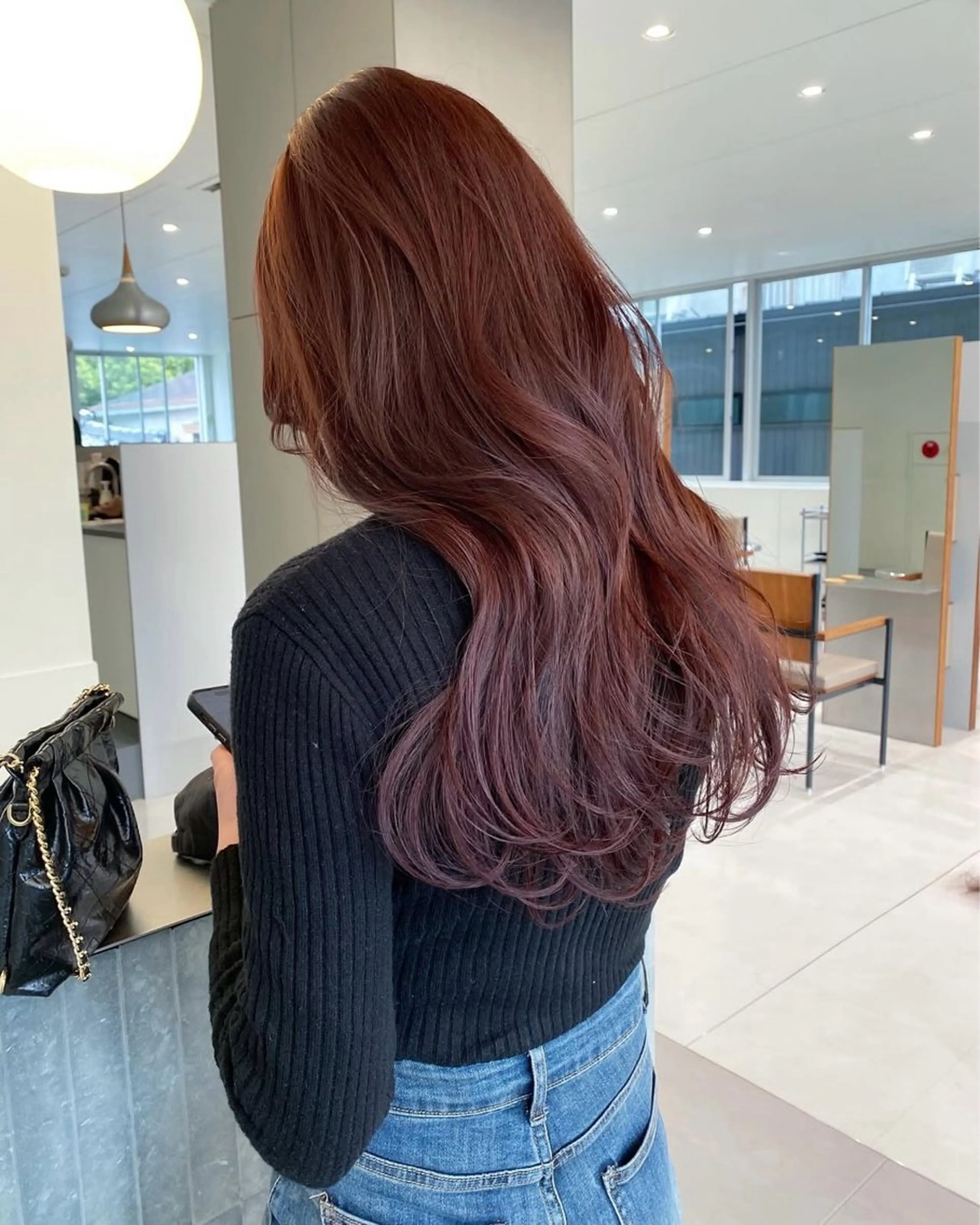 ロング カラー カット ヘアカラー トリートメント レイヤーカット/暖色 カラー/mao🎀のヘアスタイル