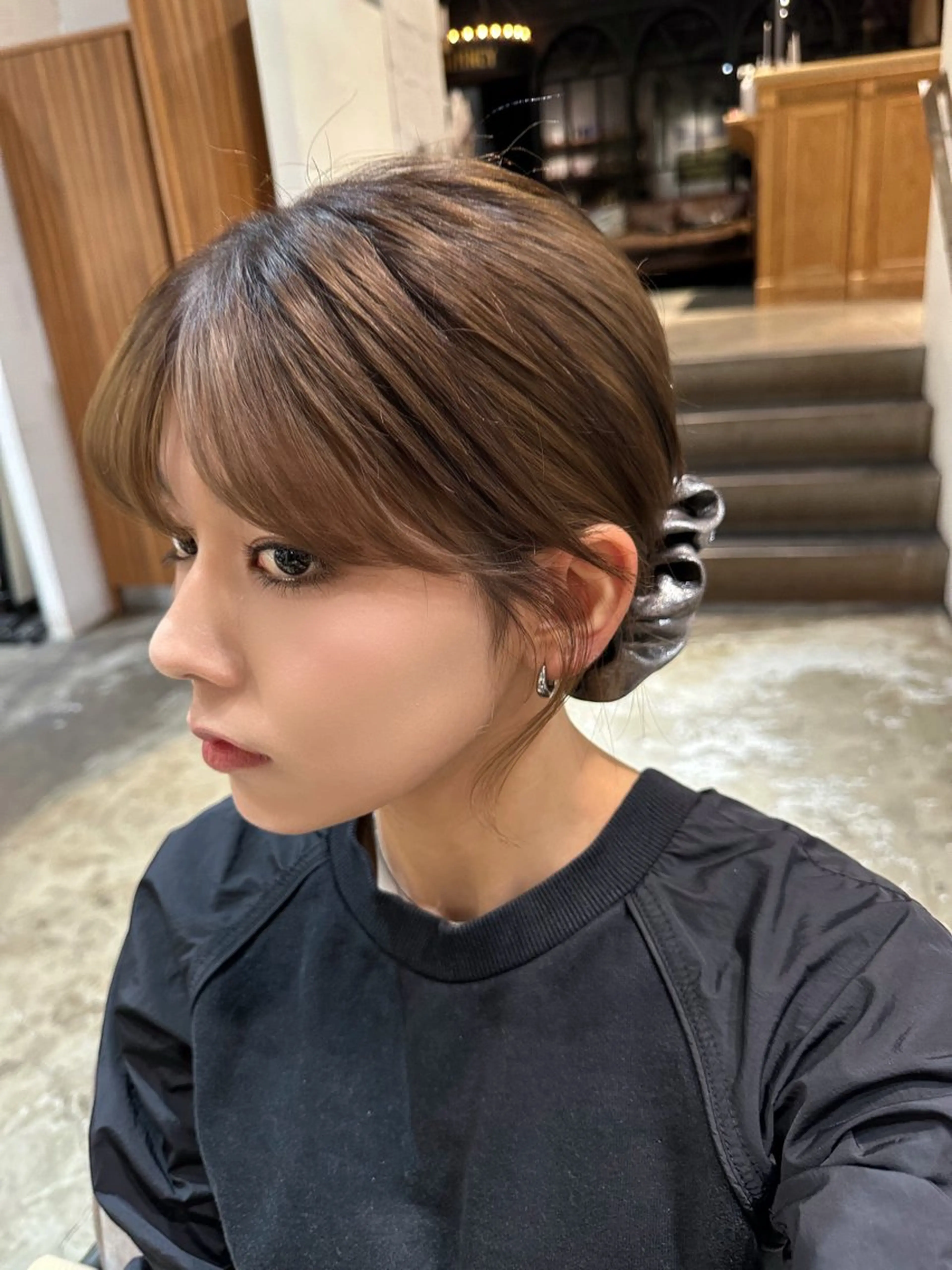 ミディアム 似合わせカット カット 似合わせカット/ 艶カラー/なつみのヘアスタイル