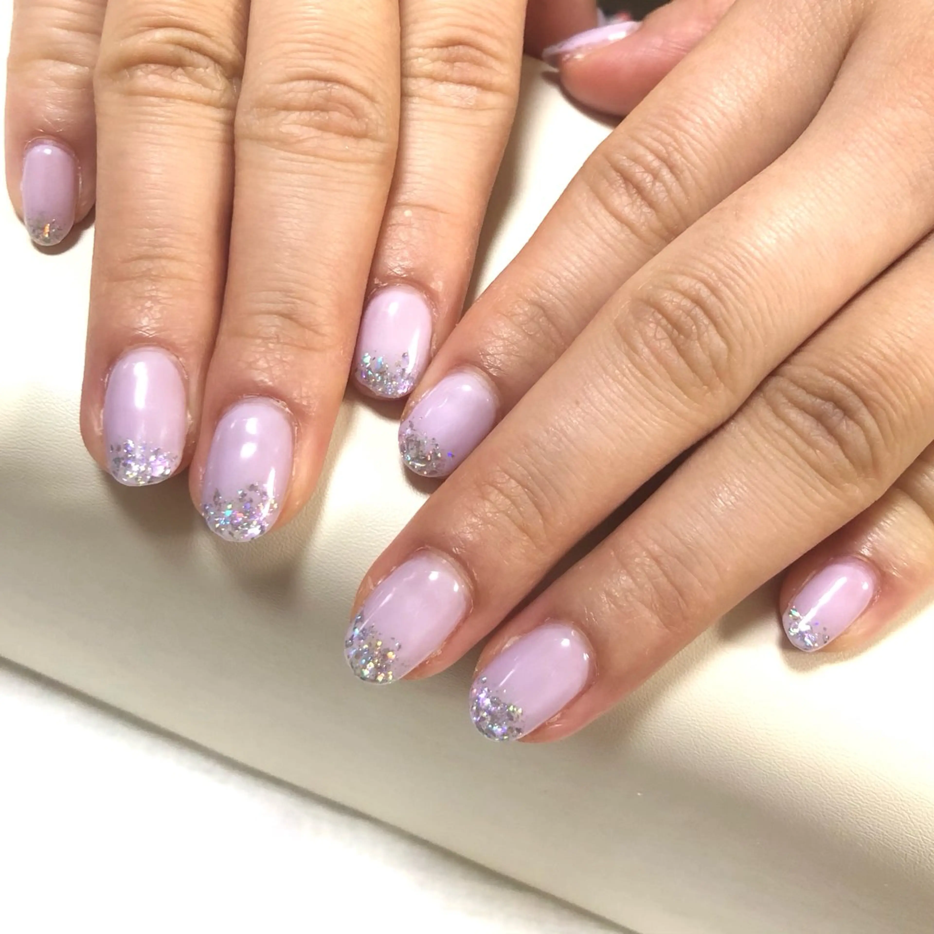 ネイル オーロラネイル パープル ハンドネイル meeho所属・salon *meehoのネイルデザイン