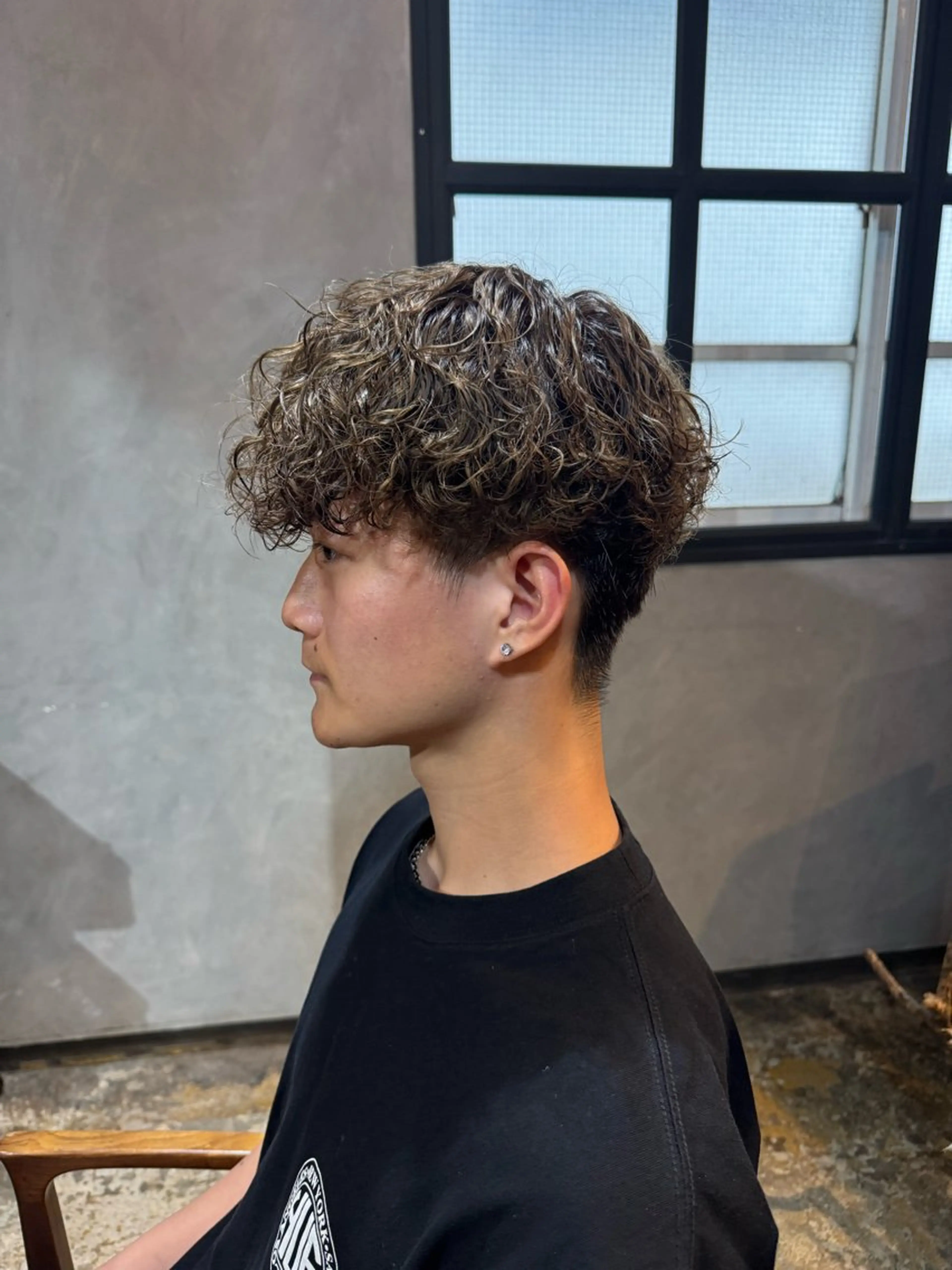 パーマ メンズ クキノ ケイカのヘアスタイル