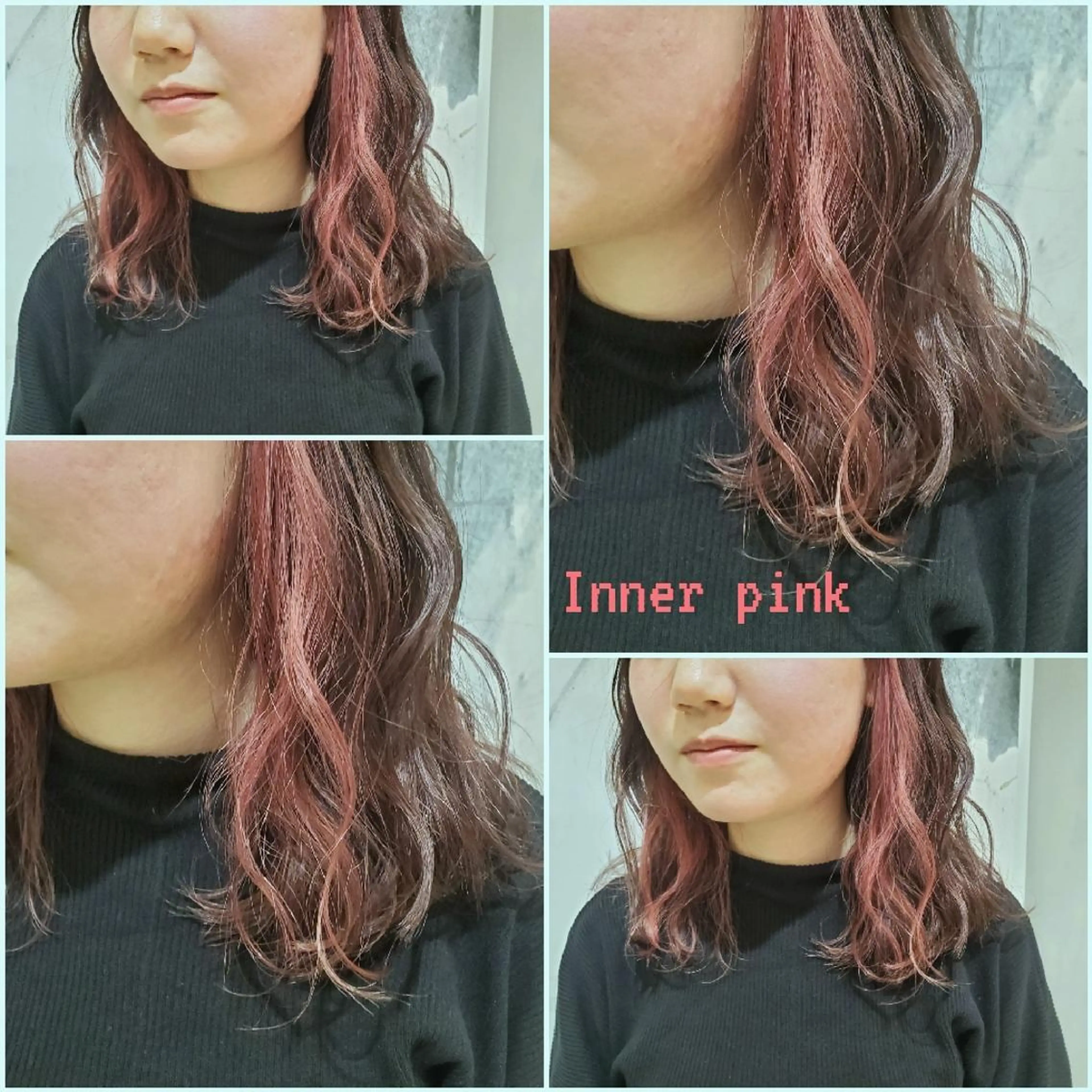 ミディアム カラー インナーカラー 垢抜け韓国風ヘア カラーMIKUのヘアスタイル
