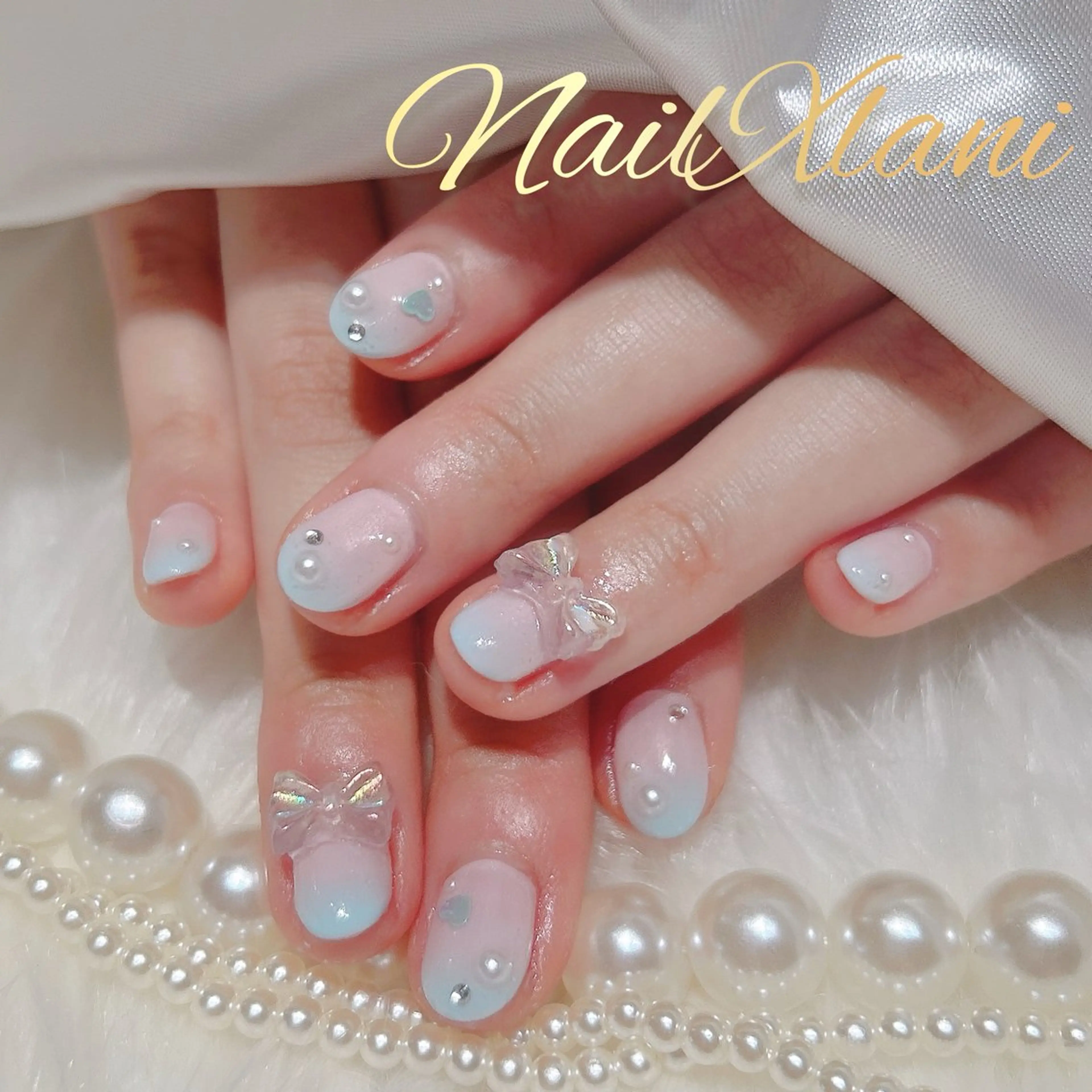 ネイル フットネイル ジェルネイル マグネットネイル パラジェル Nail×Lani 深爪矯正対応◎のネイルデザイン
