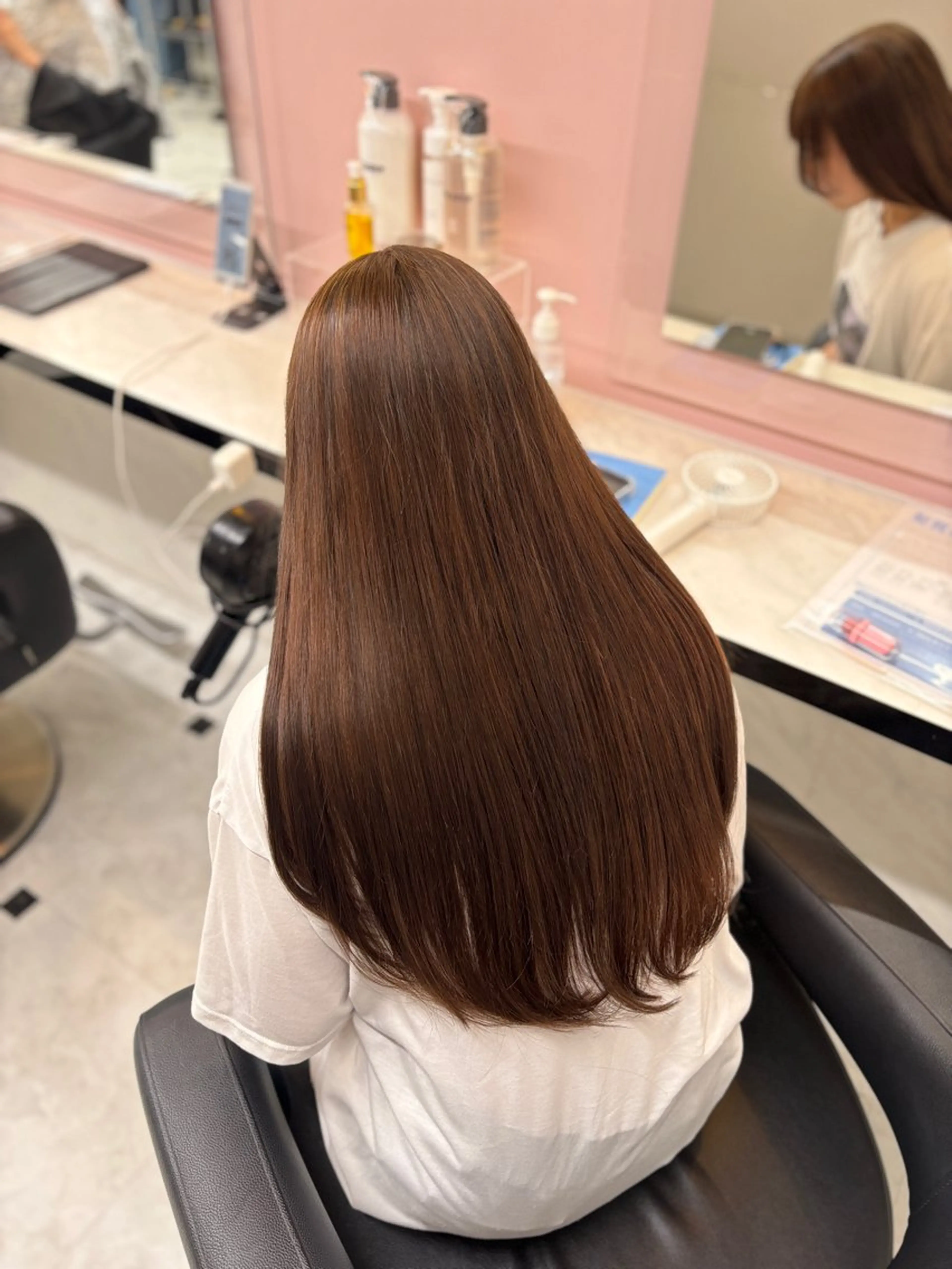 ロング カラー ダブルカラー 髪質改善 トリートメント ヘアカラー 💙ハイトーン韓国風 色白ヘア💙manaのヘアスタイル
