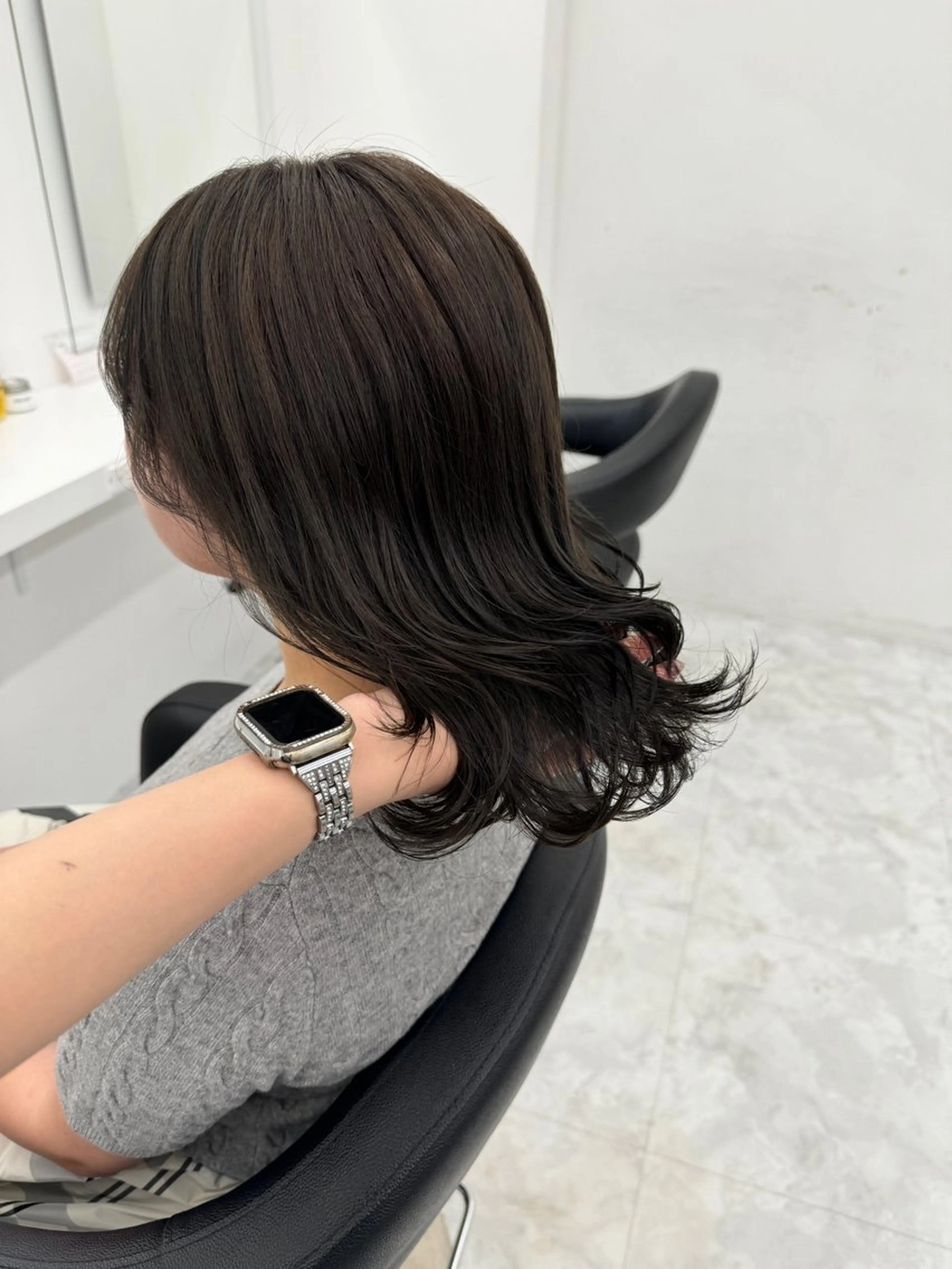 ミディアム カラー カット ヘアカラー ヘッドスパ ヘアセット 💖透明感カラー＆暗 髪専門💖Akariのヘアスタイル