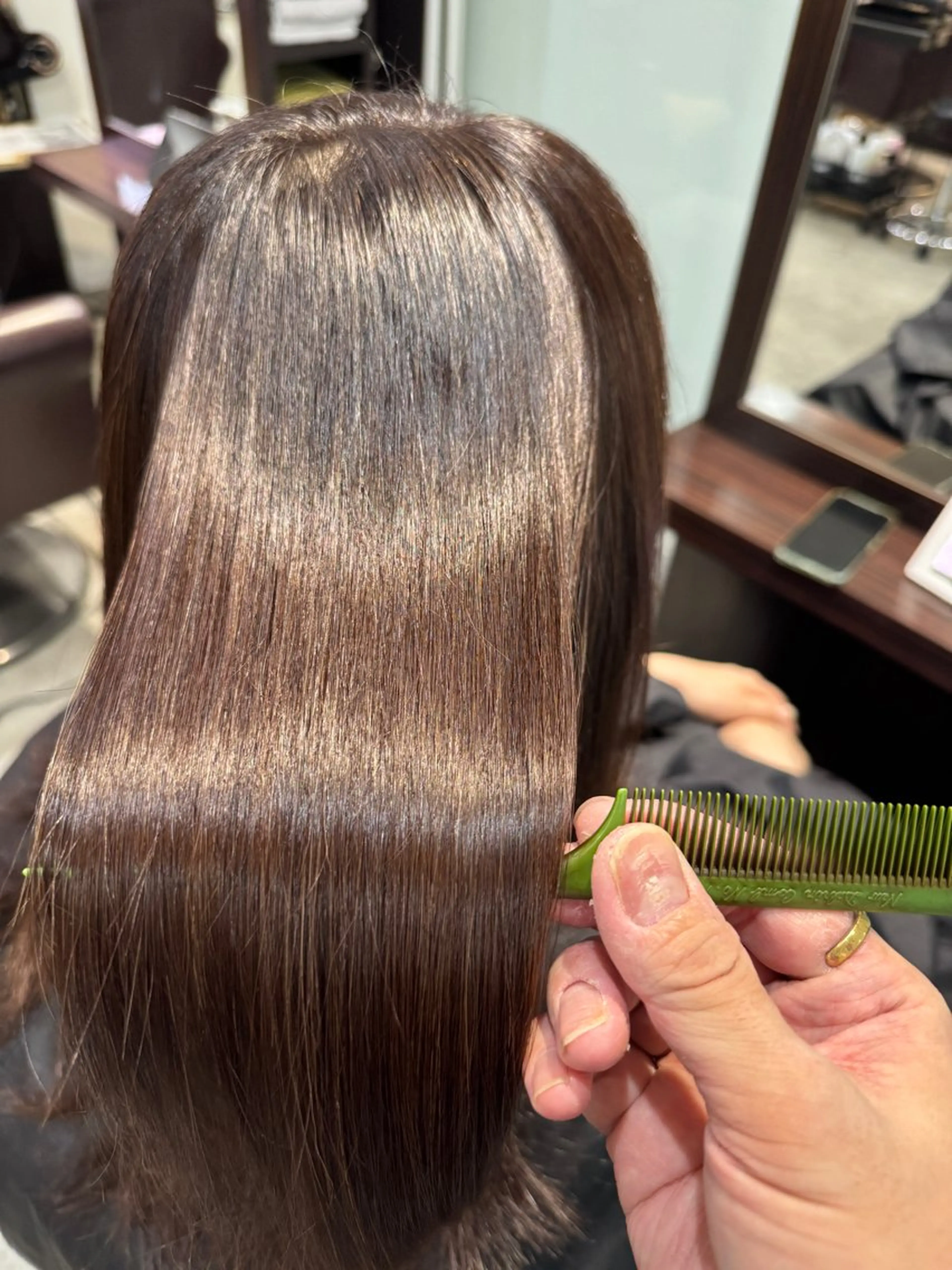 セミロング カット 縮毛矯正 トリートメント ショート/ボブ/ レイヤー✂鷲田竜也のヘアスタイル