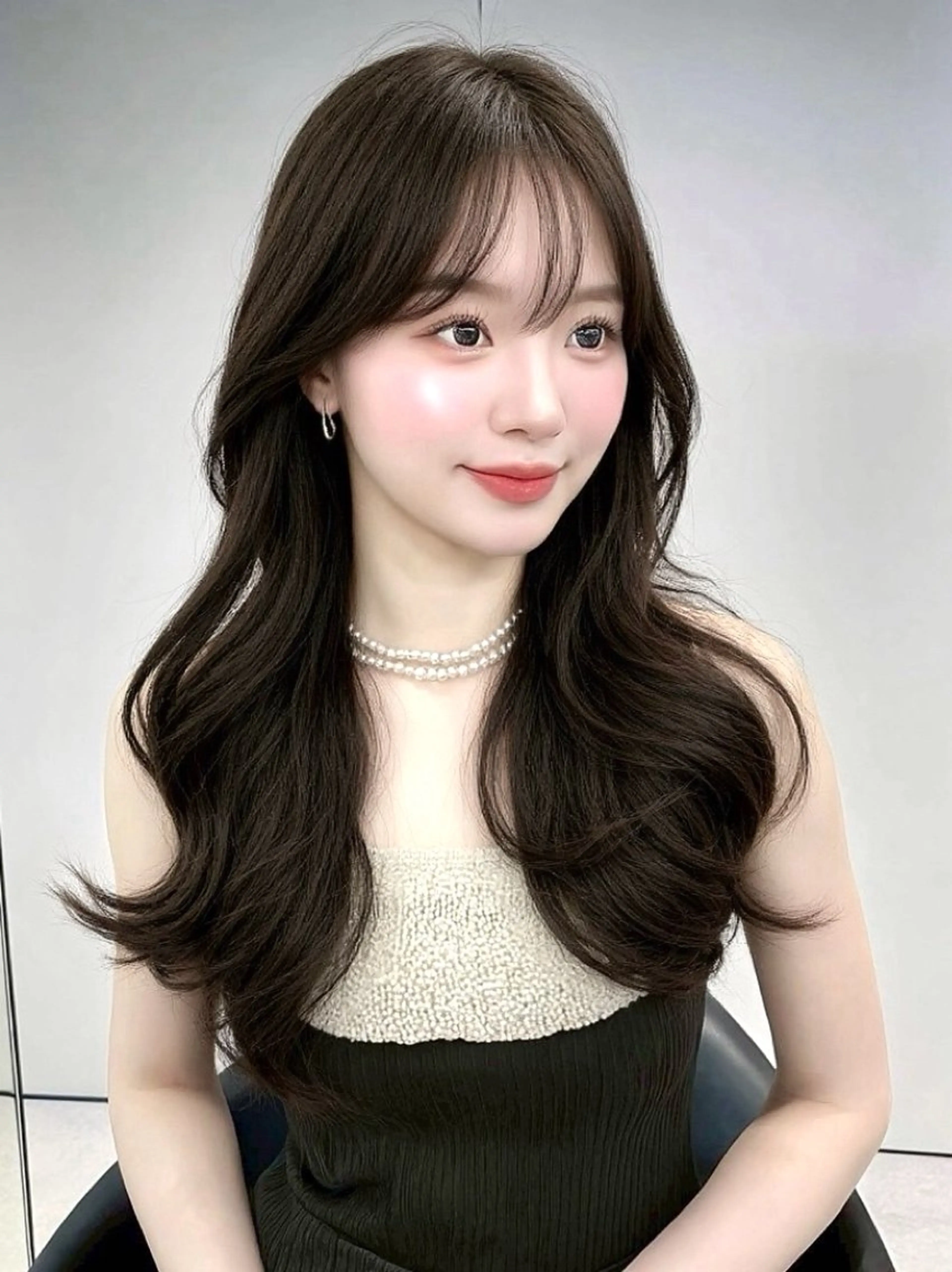 ロング カット ヘアカラー トリートメント 顔周りカット／垢抜け ／京都河原町／ミケのヘアスタイル