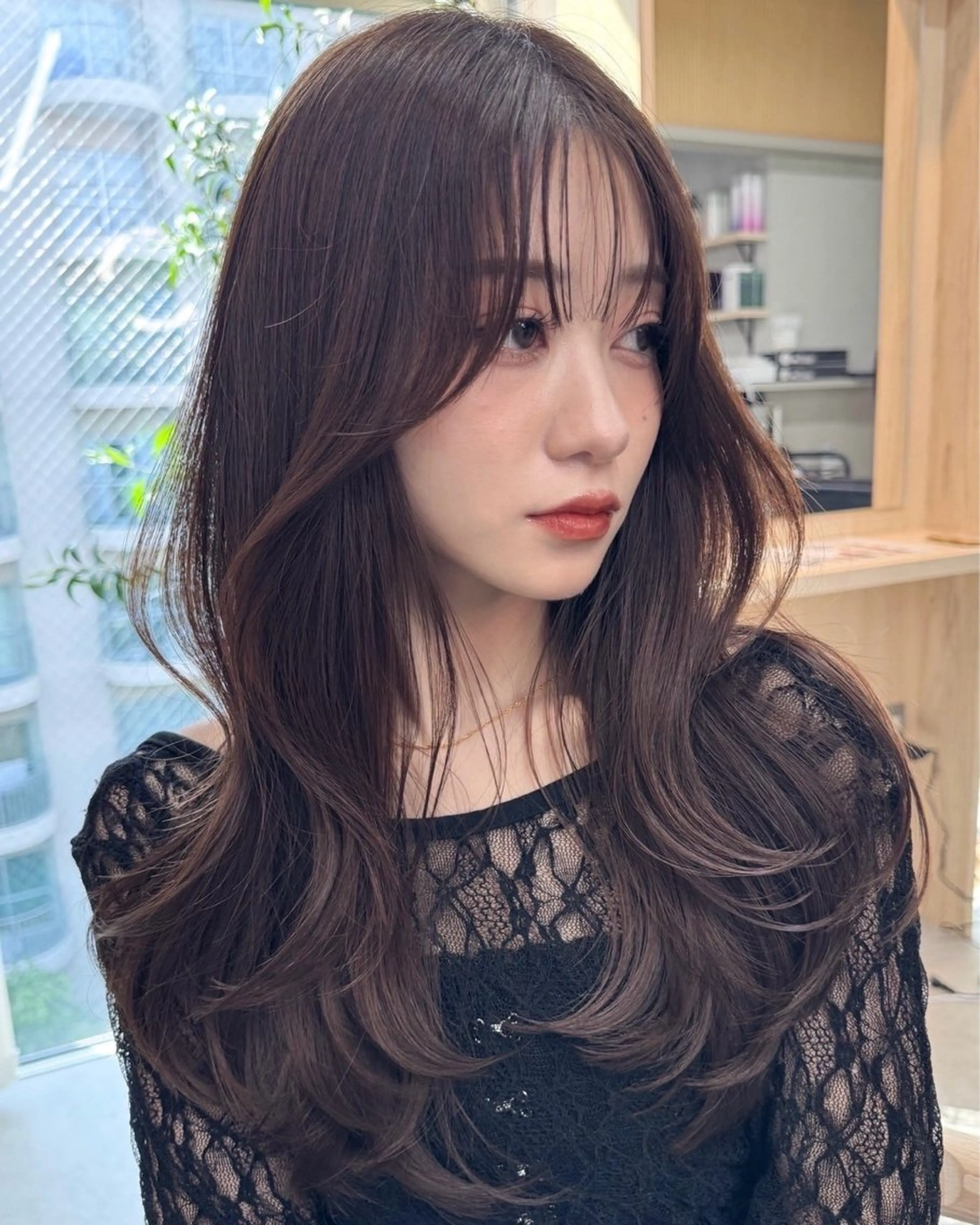ロング カラー ✨レイヤーカット/透 名感カラー特化✨のヘアスタイル