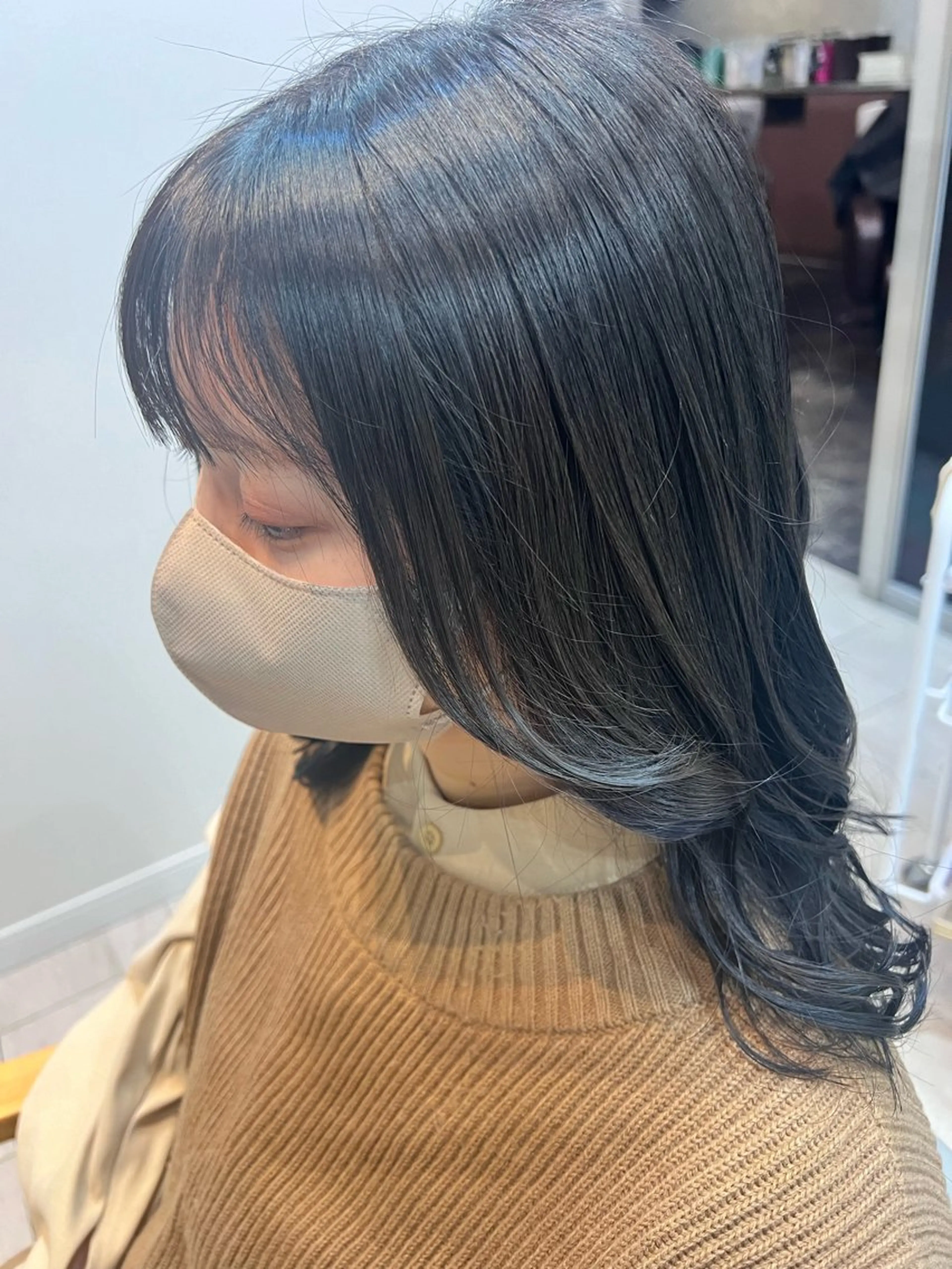 ミディアム カラー カット ヘアカラー トリートメント AROMAhair 🩵AYAKOのヘアスタイル