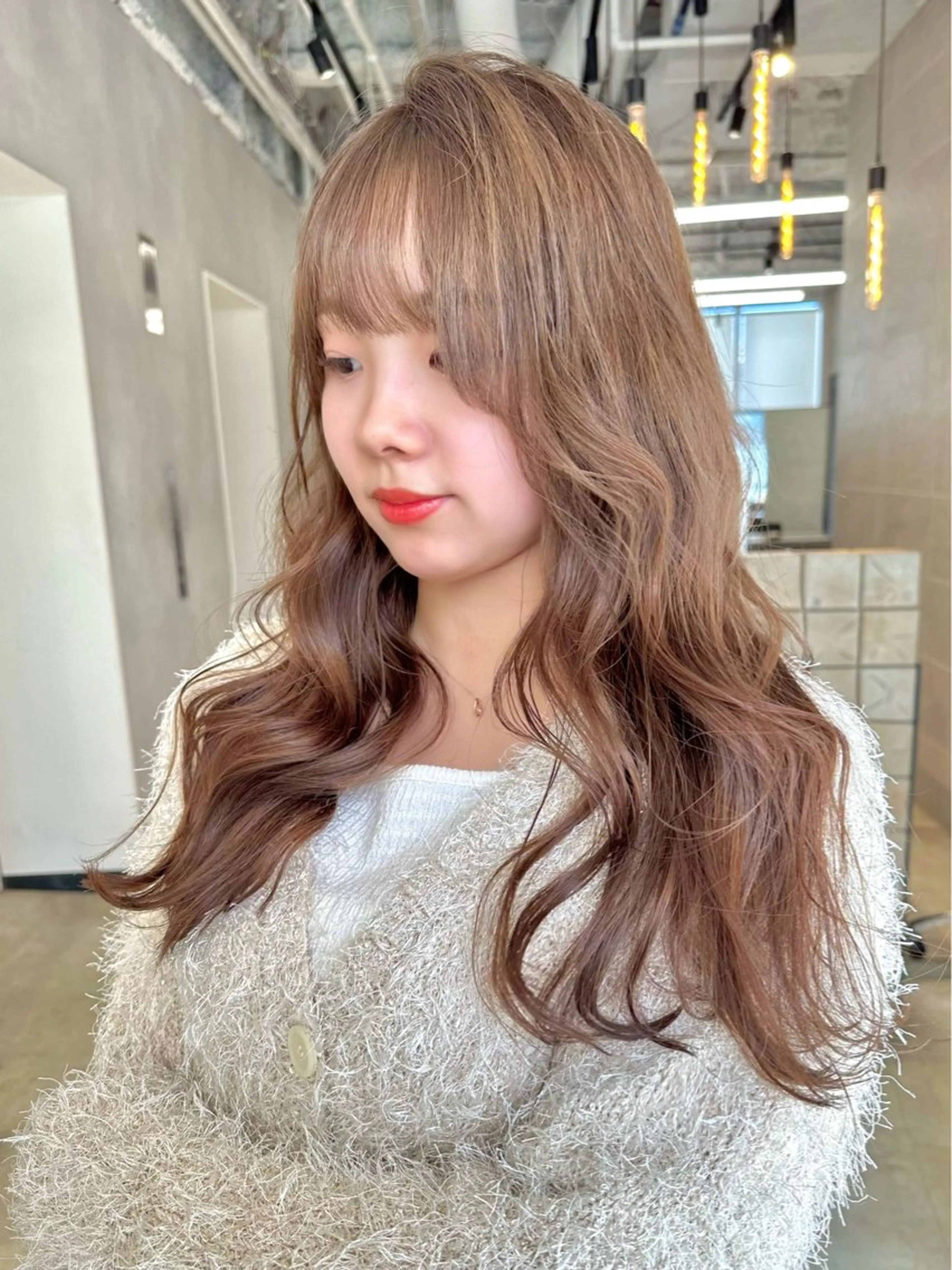 ロング カラー ベージュカラー ブリーチ ケアブリーチ 透明感カラー ダブルカラー 似合わせ小顔ショート /akane🐰♥️のヘアスタイル